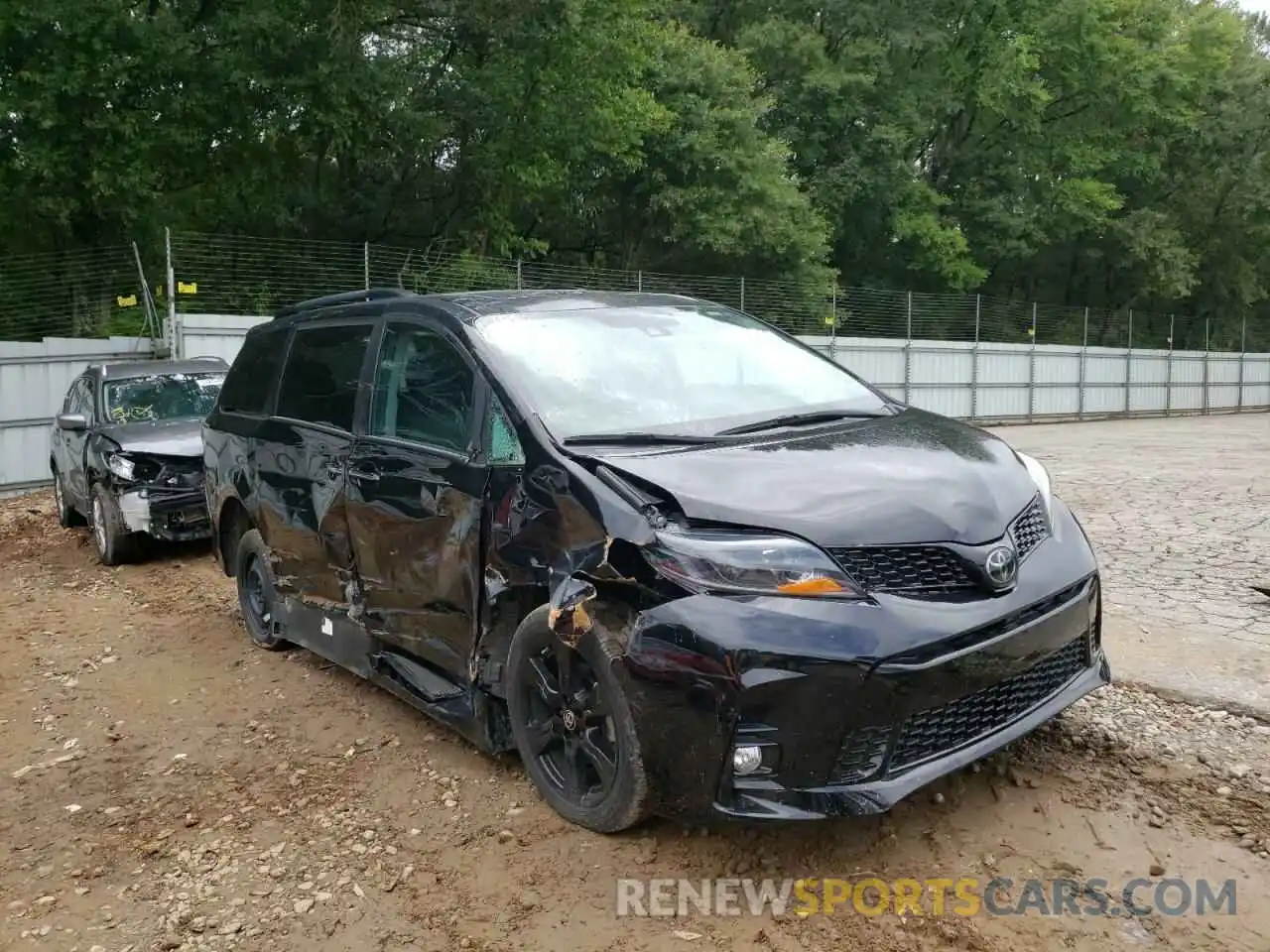 1 Photograph of a damaged car 5TDXZ3DC8LS083933 TOYOTA SIENNA 2020