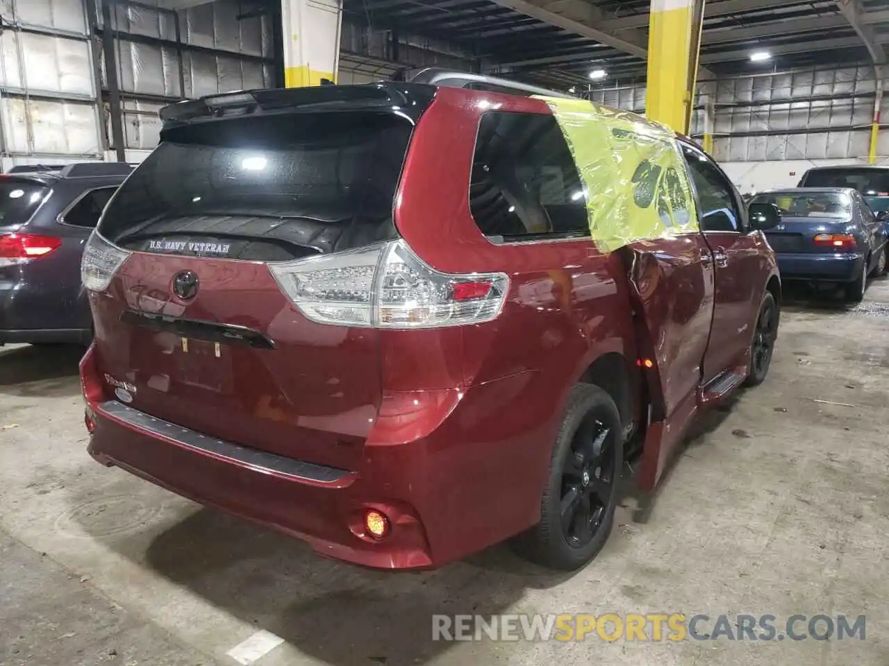 4 Фотография поврежденного автомобиля 5TDXZ3DCXLS030778 TOYOTA SIENNA 2020