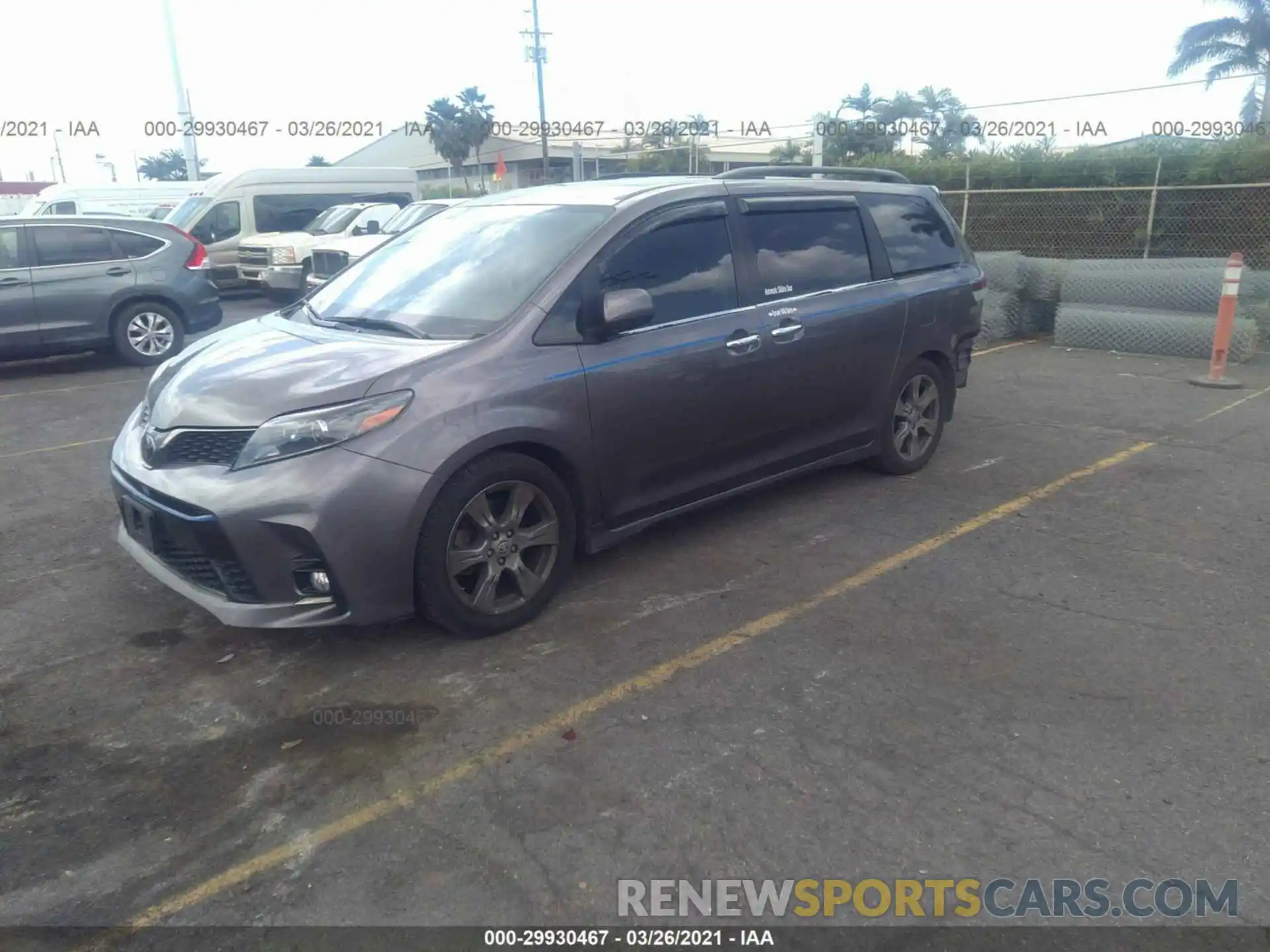 2 Фотография поврежденного автомобиля 5TDXZ3DCXLS062839 TOYOTA SIENNA 2020