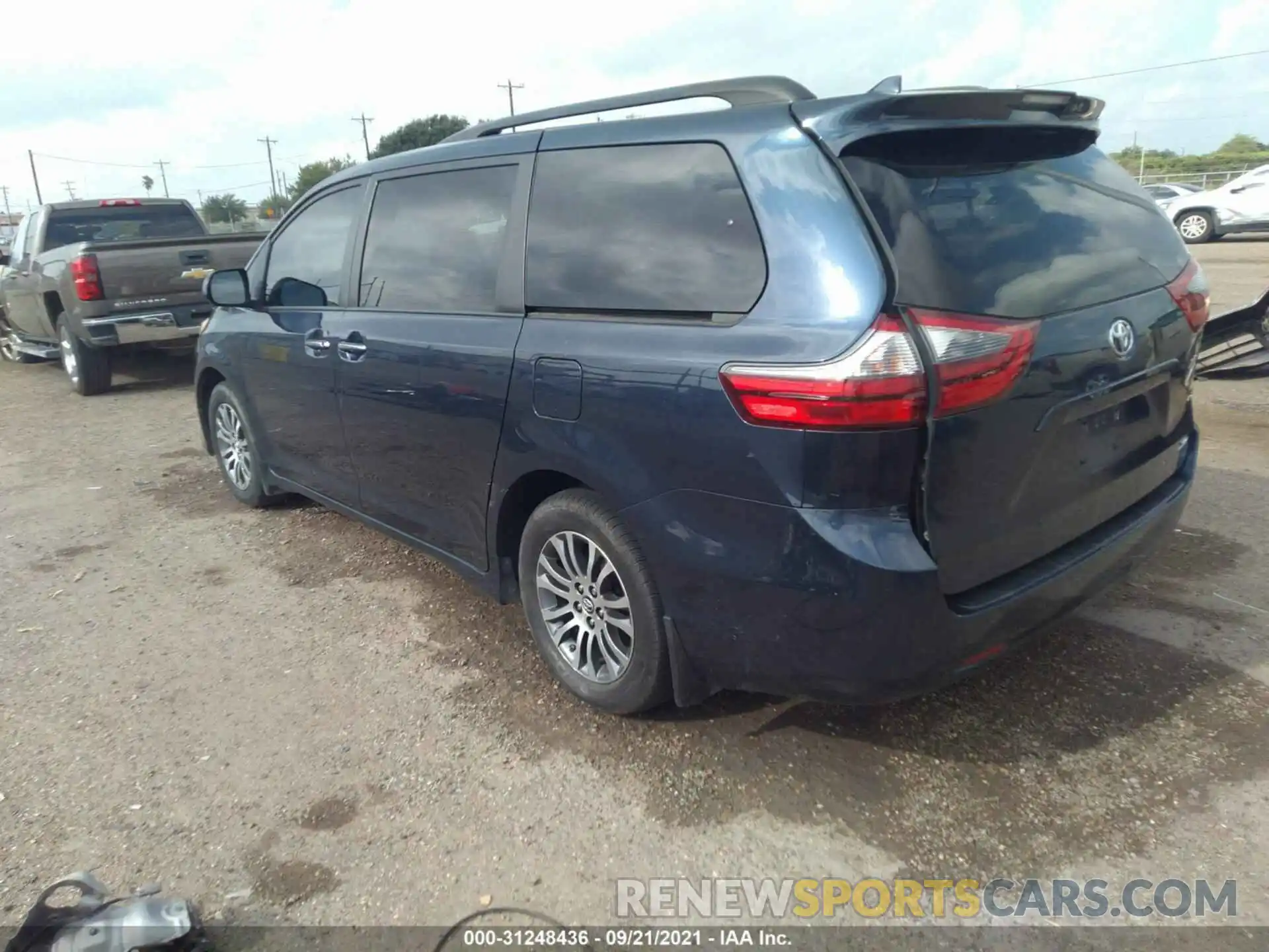 3 Фотография поврежденного автомобиля 5TDYZ3DC0LS021916 TOYOTA SIENNA 2020