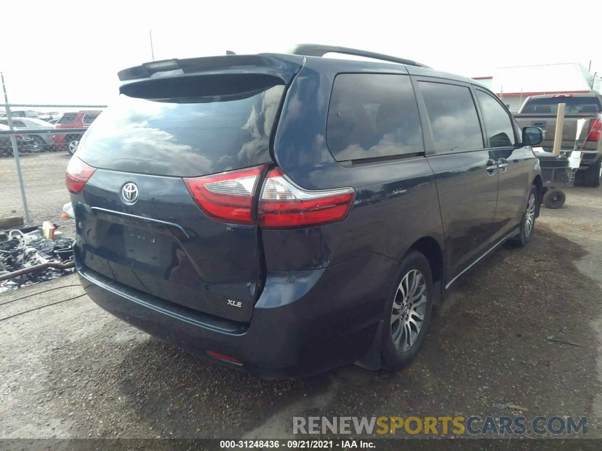 4 Фотография поврежденного автомобиля 5TDYZ3DC0LS021916 TOYOTA SIENNA 2020