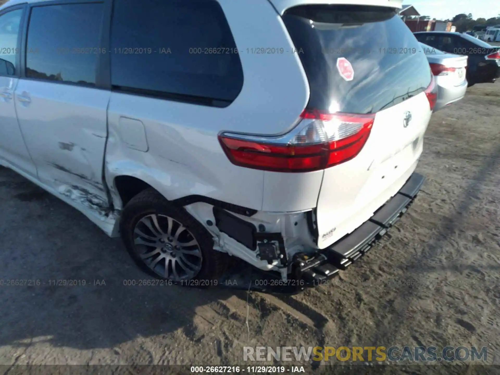 6 Фотография поврежденного автомобиля 5TDYZ3DC0LS028140 TOYOTA SIENNA 2020