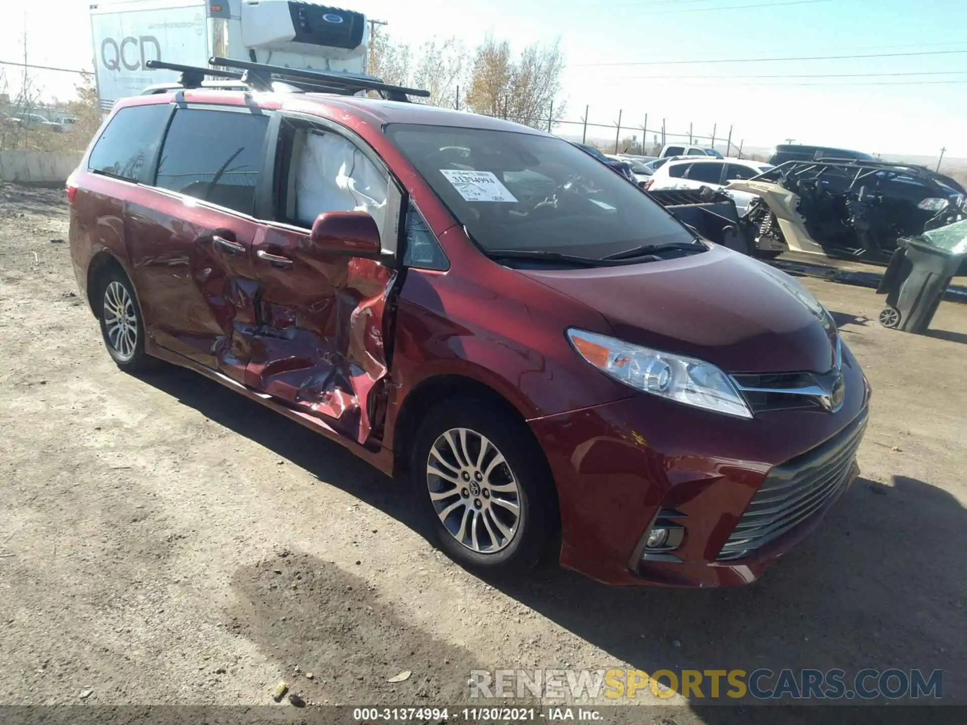 1 Photograph of a damaged car 5TDYZ3DC0LS038277 TOYOTA SIENNA 2020