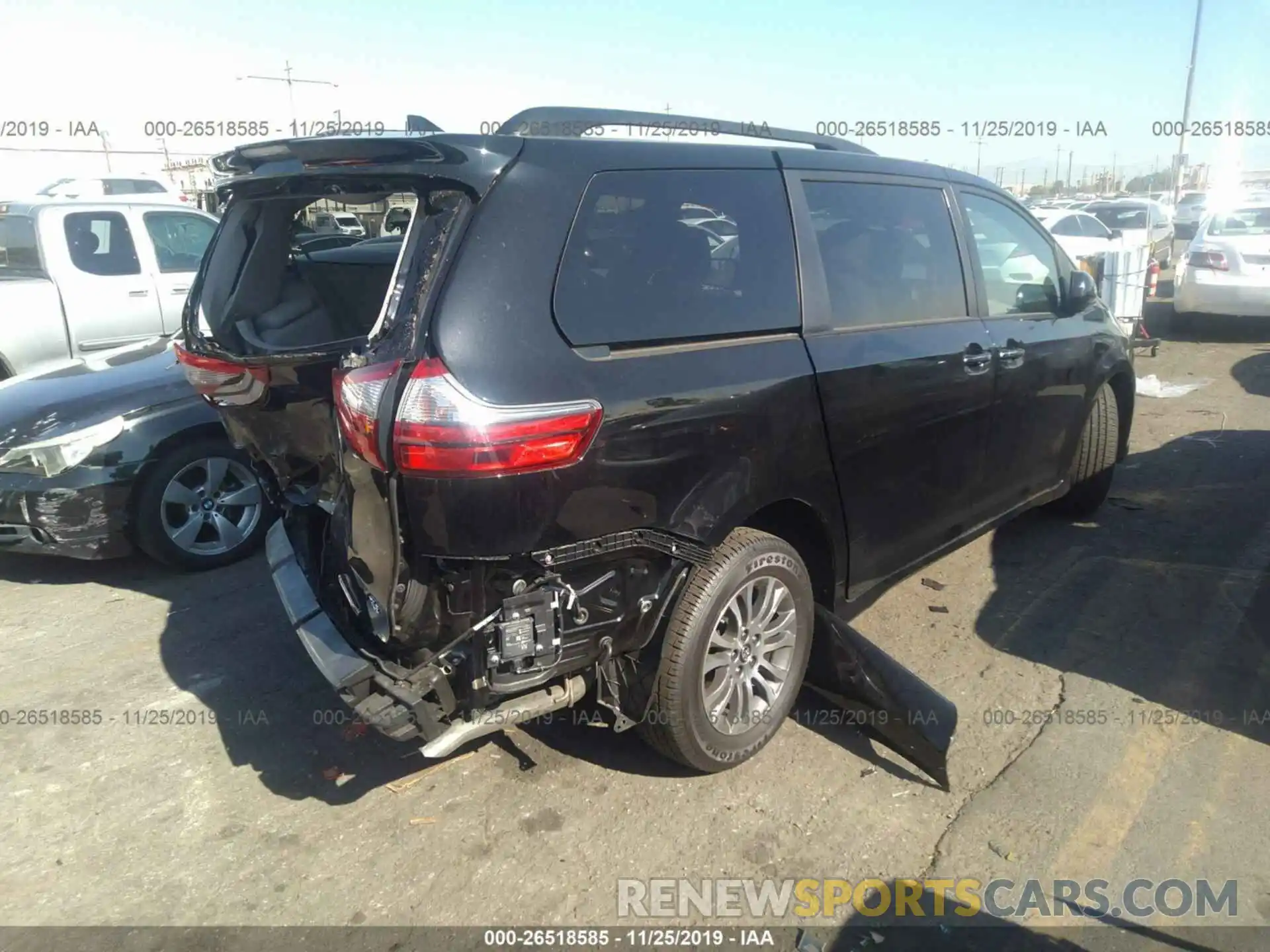 4 Фотография поврежденного автомобиля 5TDYZ3DC0LS045813 TOYOTA SIENNA 2020