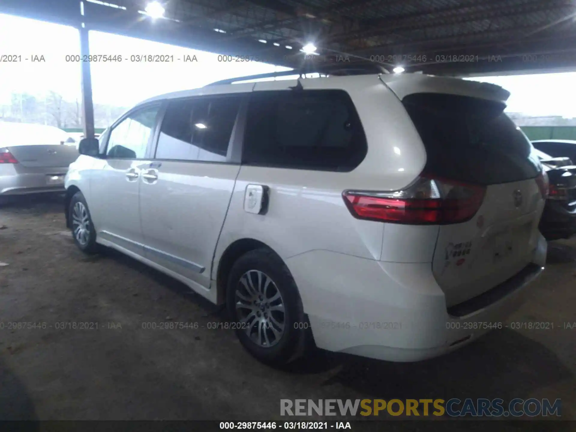 3 Фотография поврежденного автомобиля 5TDYZ3DC0LS047805 TOYOTA SIENNA 2020