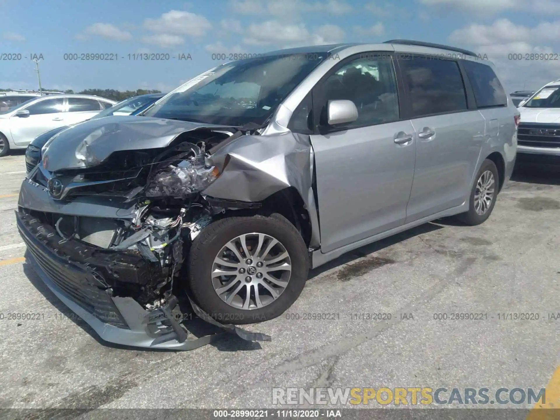 2 Photograph of a damaged car 5TDYZ3DC0LS063969 TOYOTA SIENNA 2020