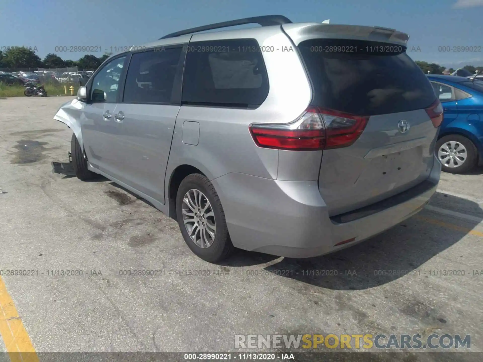 3 Фотография поврежденного автомобиля 5TDYZ3DC0LS063969 TOYOTA SIENNA 2020