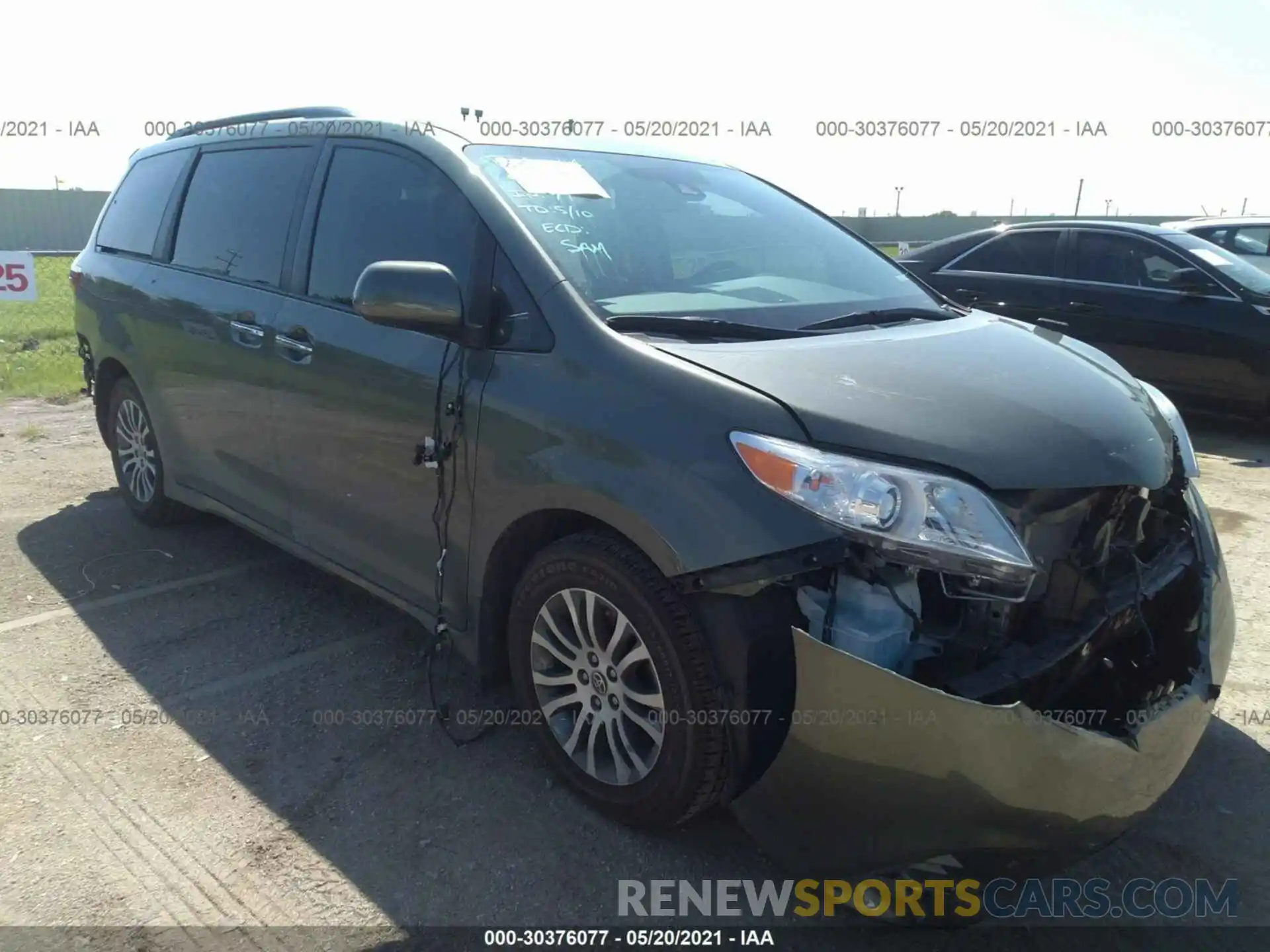 1 Фотография поврежденного автомобиля 5TDYZ3DC0LS065771 TOYOTA SIENNA 2020