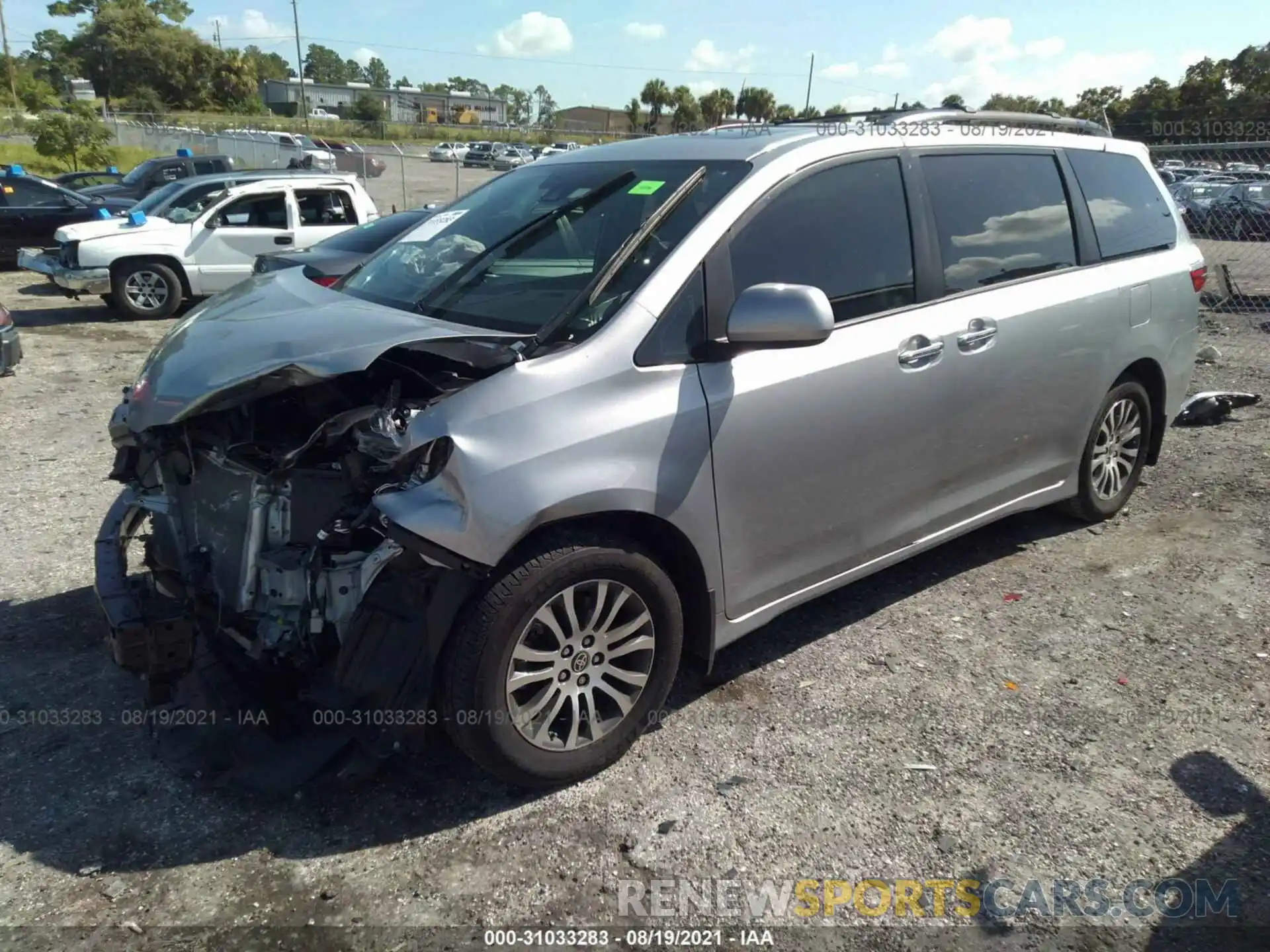 2 Фотография поврежденного автомобиля 5TDYZ3DC0LS079475 TOYOTA SIENNA 2020