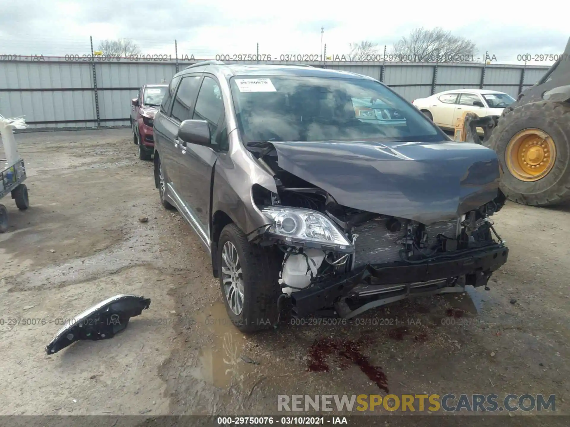 1 Photograph of a damaged car 5TDYZ3DC1LS022234 TOYOTA SIENNA 2020