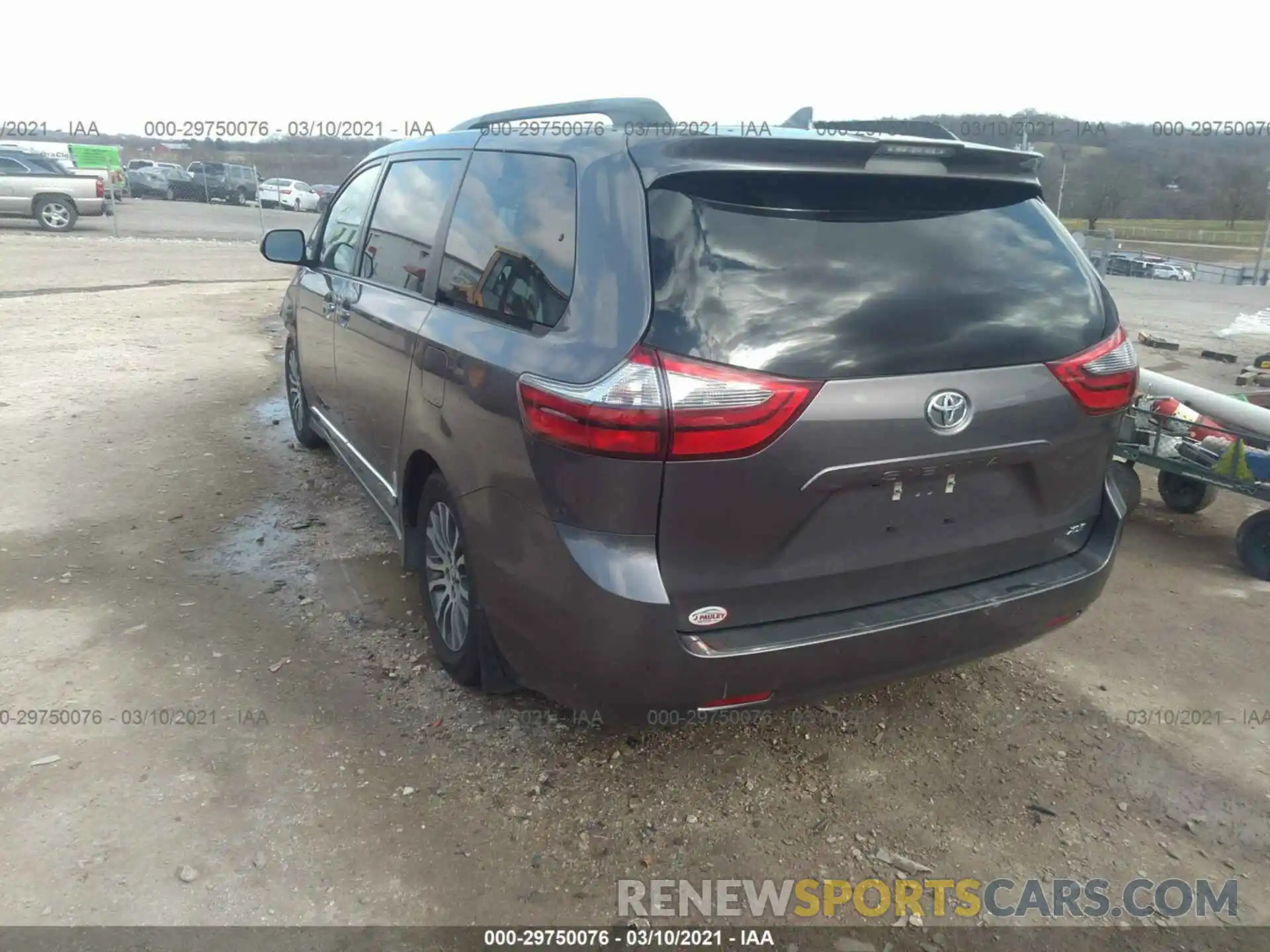 3 Фотография поврежденного автомобиля 5TDYZ3DC1LS022234 TOYOTA SIENNA 2020