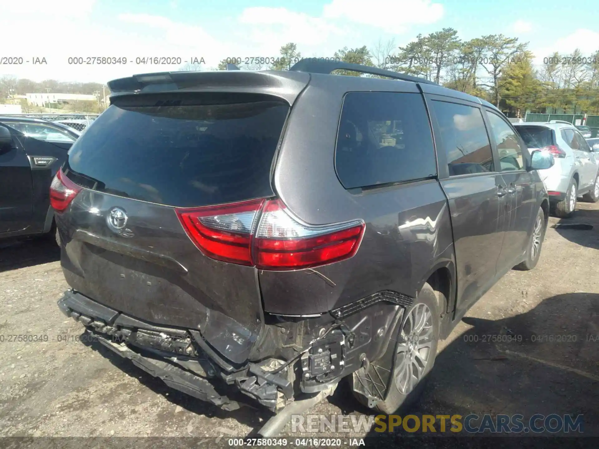 4 Фотография поврежденного автомобиля 5TDYZ3DC1LS022637 TOYOTA SIENNA 2020