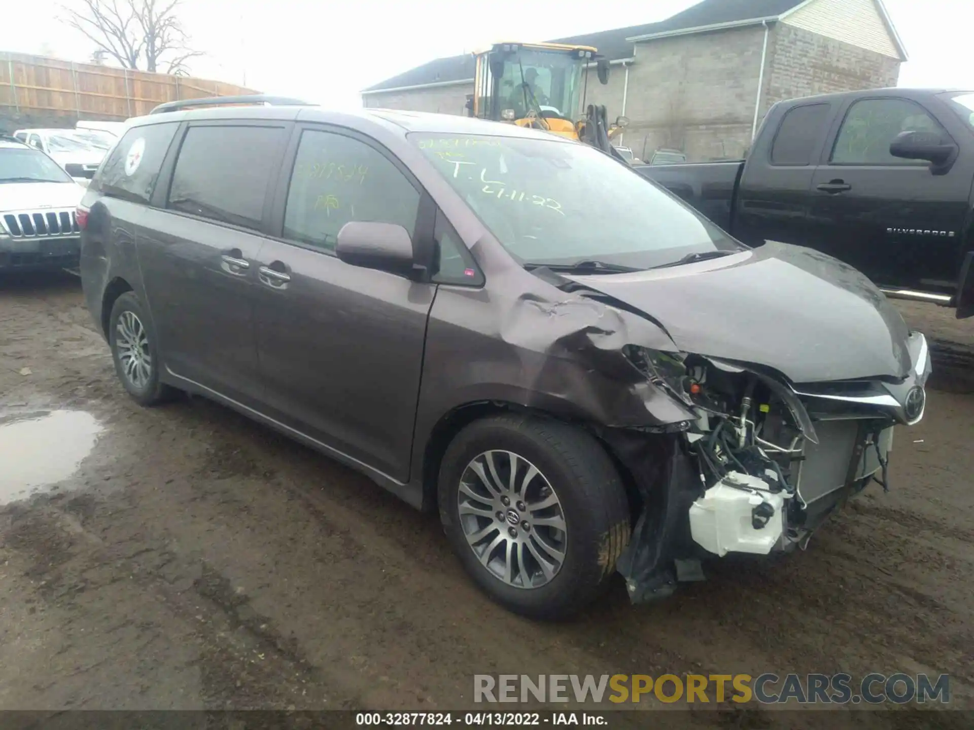 1 Фотография поврежденного автомобиля 5TDYZ3DC1LS032049 TOYOTA SIENNA 2020