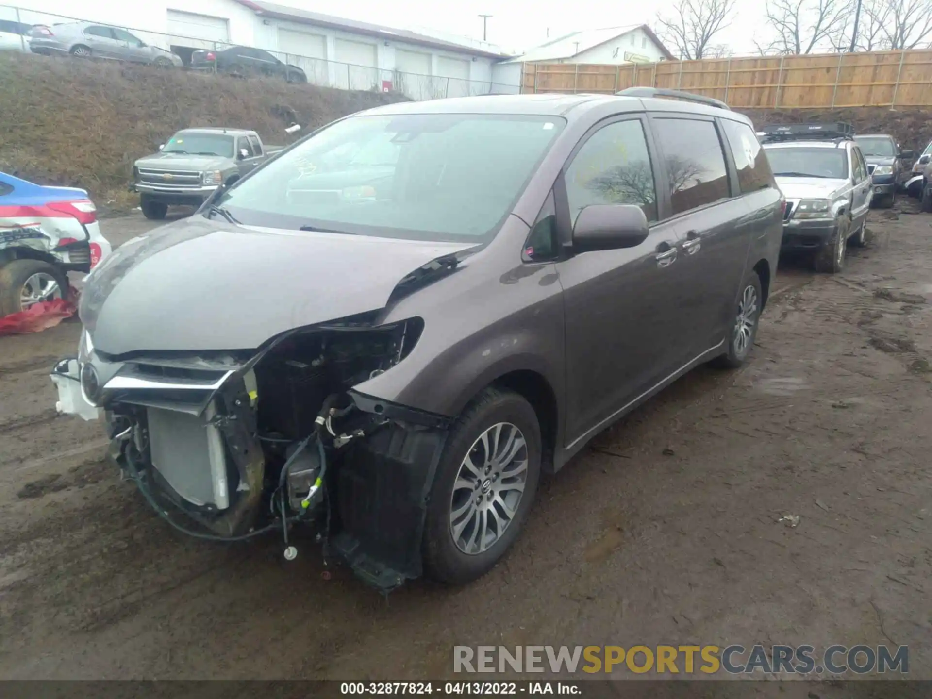 2 Фотография поврежденного автомобиля 5TDYZ3DC1LS032049 TOYOTA SIENNA 2020