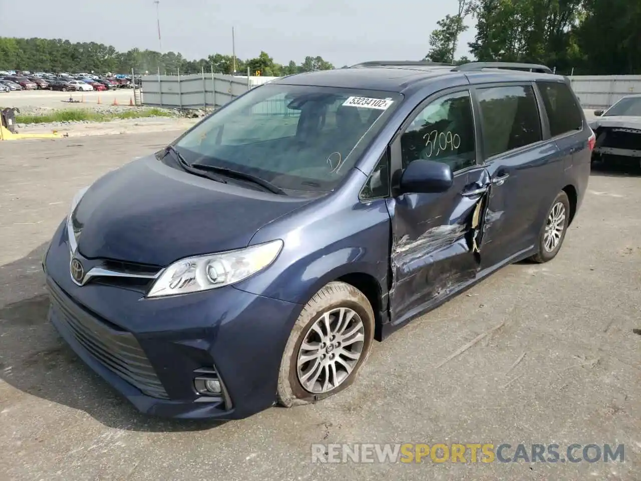 2 Фотография поврежденного автомобиля 5TDYZ3DC1LS039079 TOYOTA SIENNA 2020