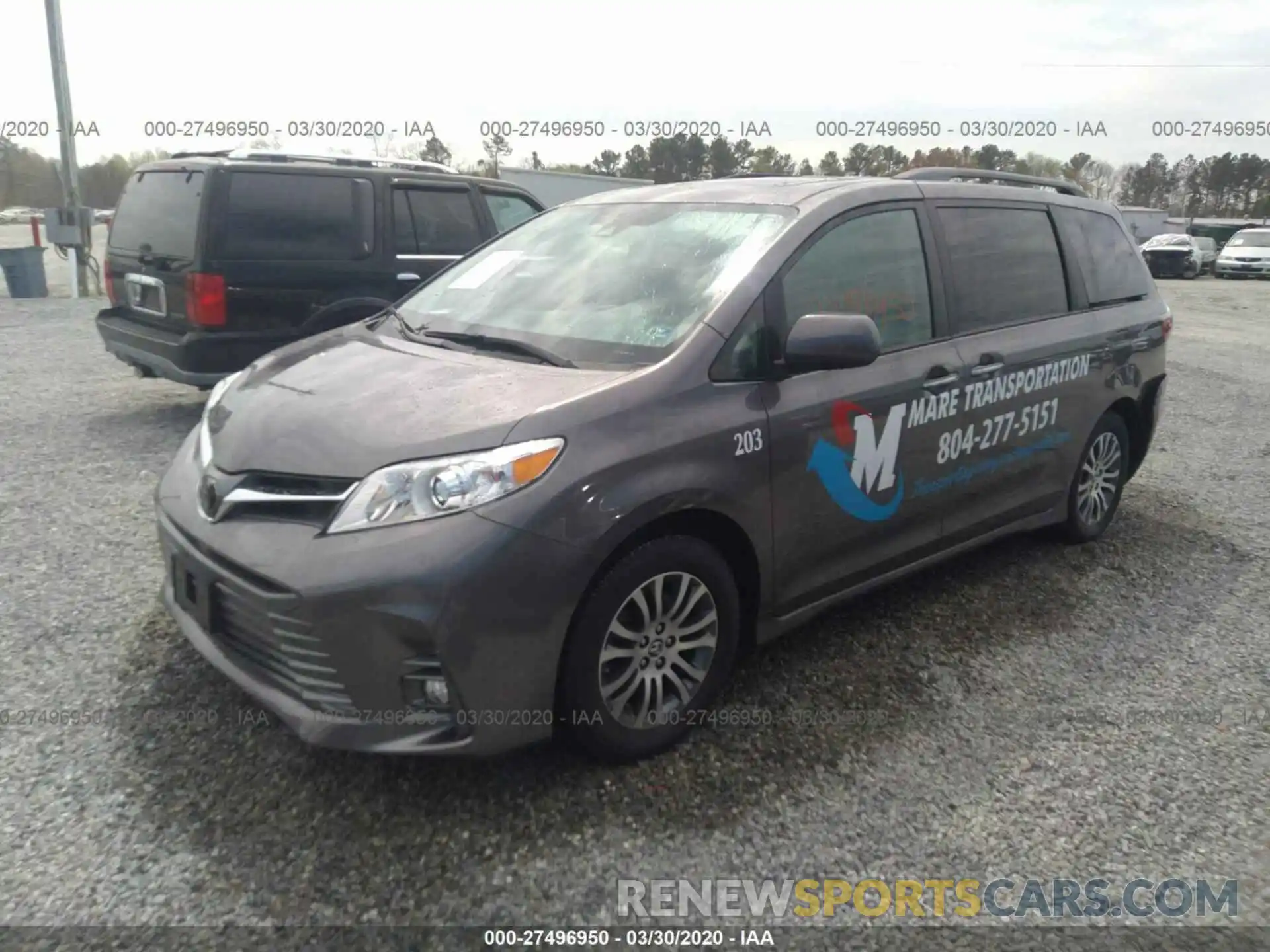 2 Photograph of a damaged car 5TDYZ3DC1LS047859 TOYOTA SIENNA 2020