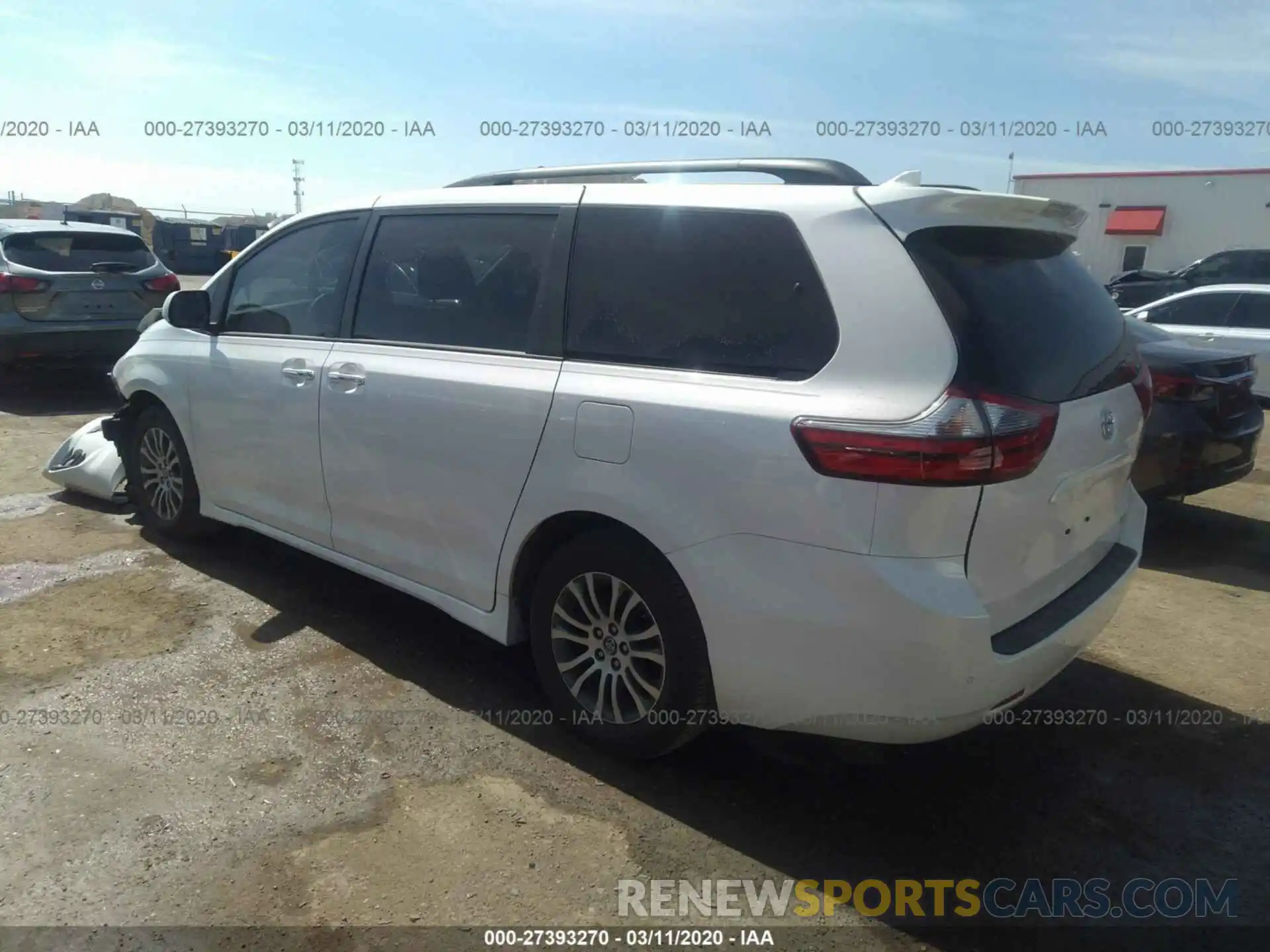 3 Фотография поврежденного автомобиля 5TDYZ3DC1LS053449 TOYOTA SIENNA 2020