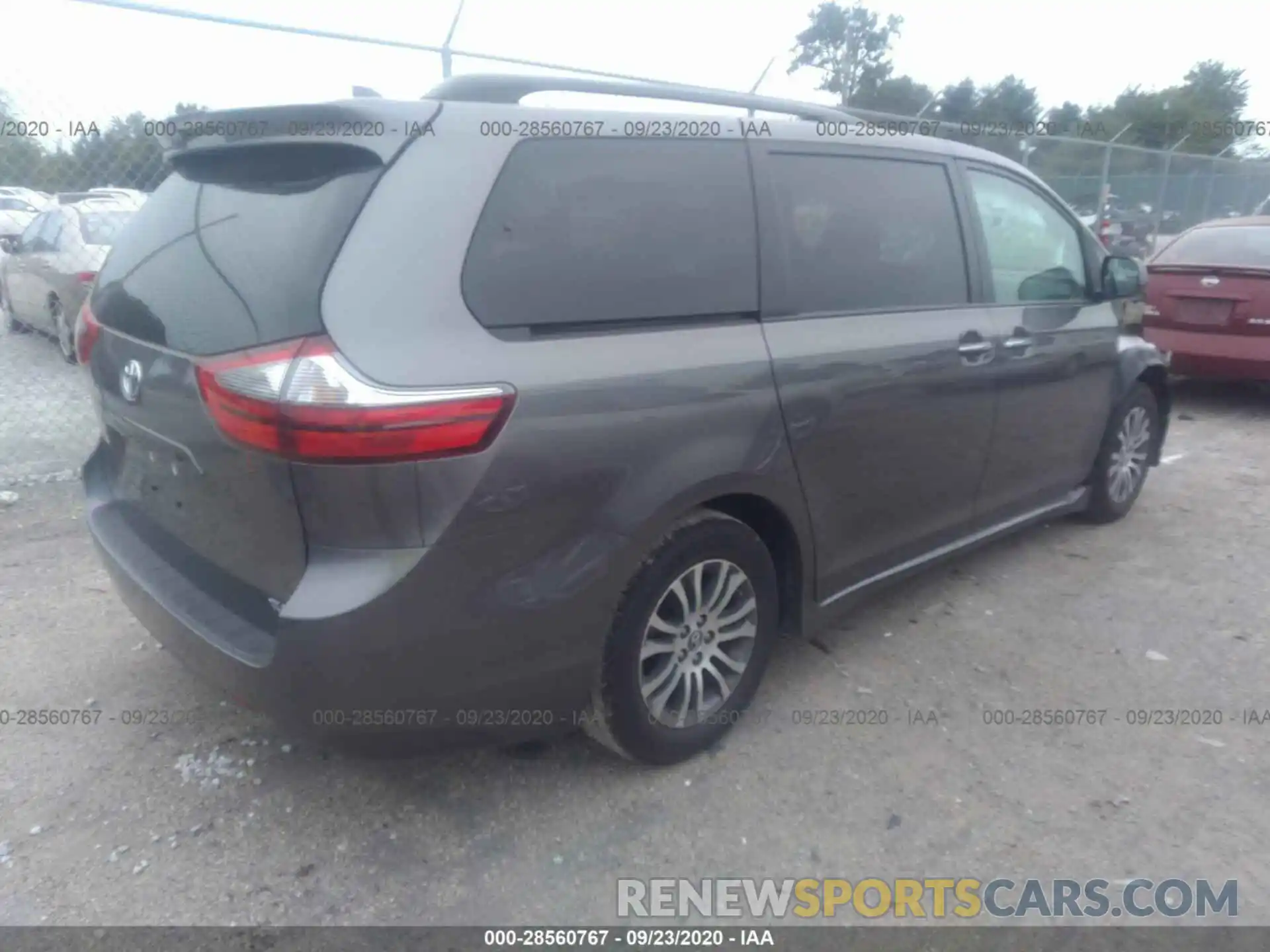 4 Фотография поврежденного автомобиля 5TDYZ3DC1LS055413 TOYOTA SIENNA 2020