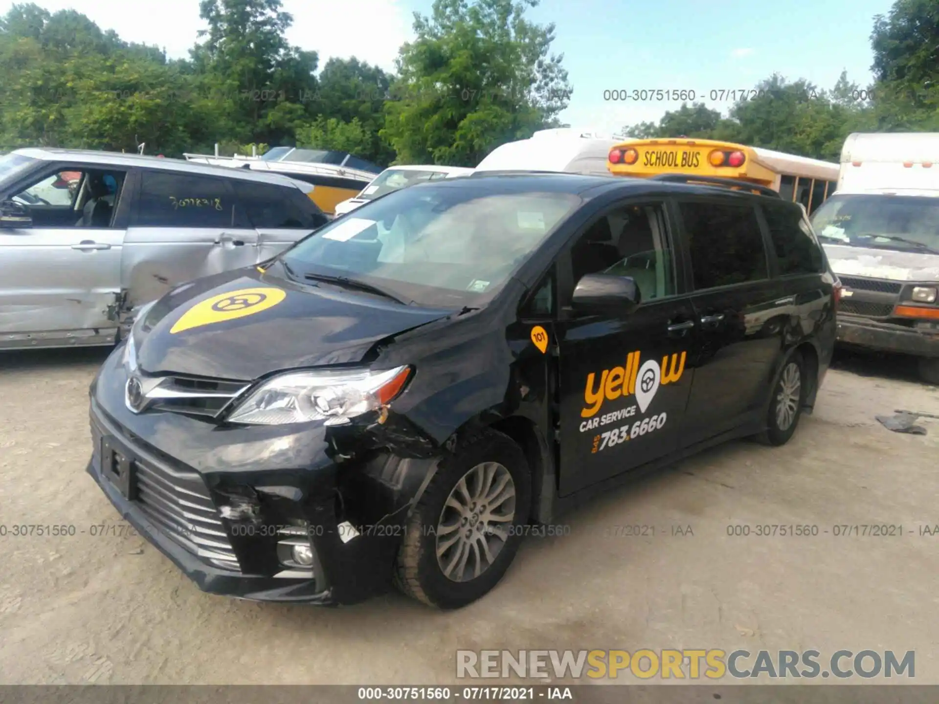 2 Фотография поврежденного автомобиля 5TDYZ3DC1LS085897 TOYOTA SIENNA 2020