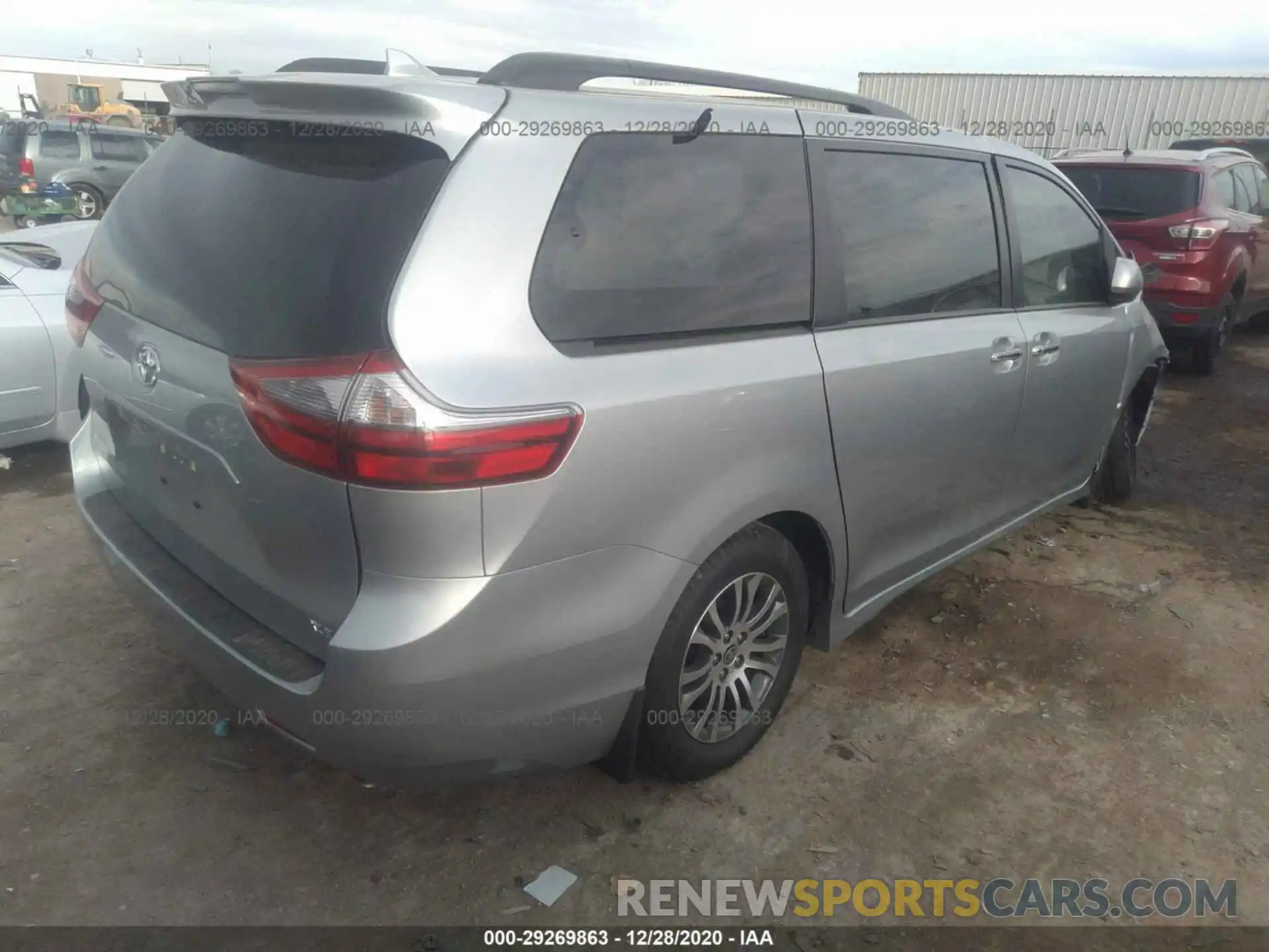 4 Фотография поврежденного автомобиля 5TDYZ3DC1LS088072 TOYOTA SIENNA 2020