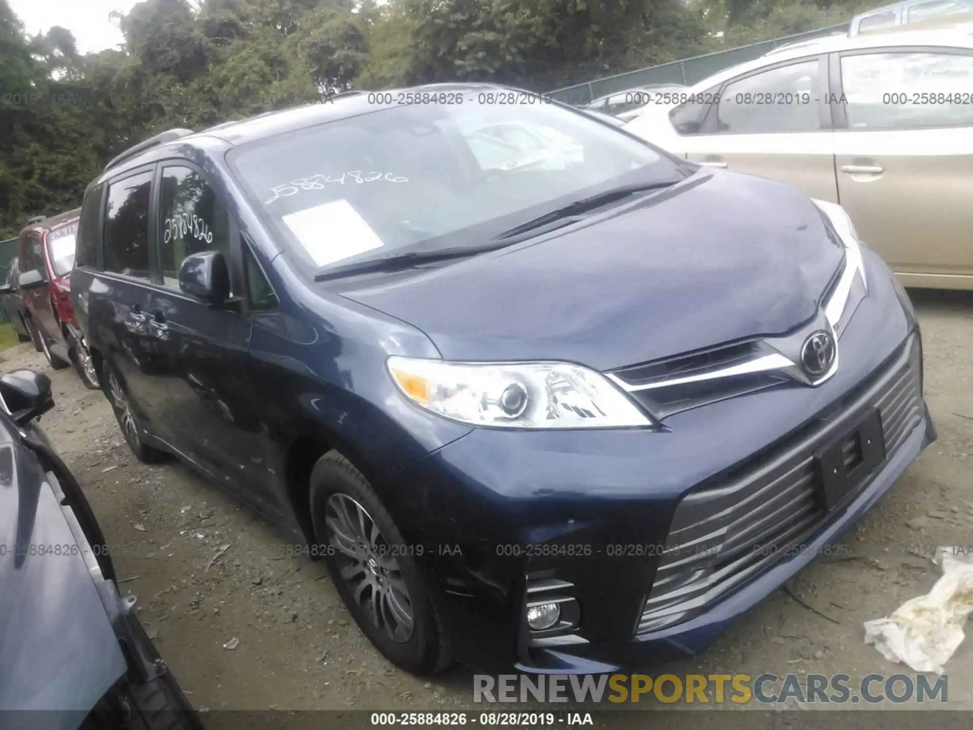 1 Photograph of a damaged car 5TDYZ3DC2LS032321 TOYOTA SIENNA 2020