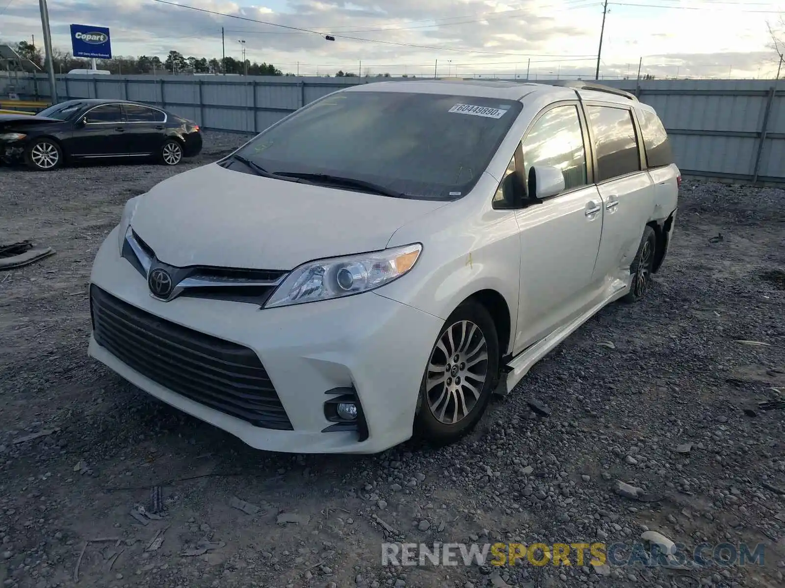 2 Фотография поврежденного автомобиля 5TDYZ3DC2LS035199 TOYOTA SIENNA 2020