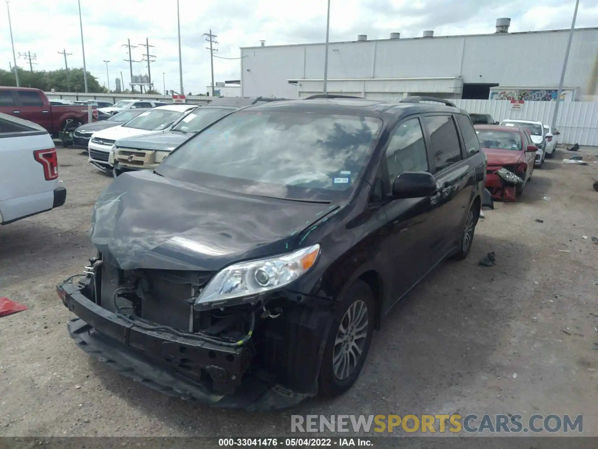 2 Фотография поврежденного автомобиля 5TDYZ3DC2LS048387 TOYOTA SIENNA 2020