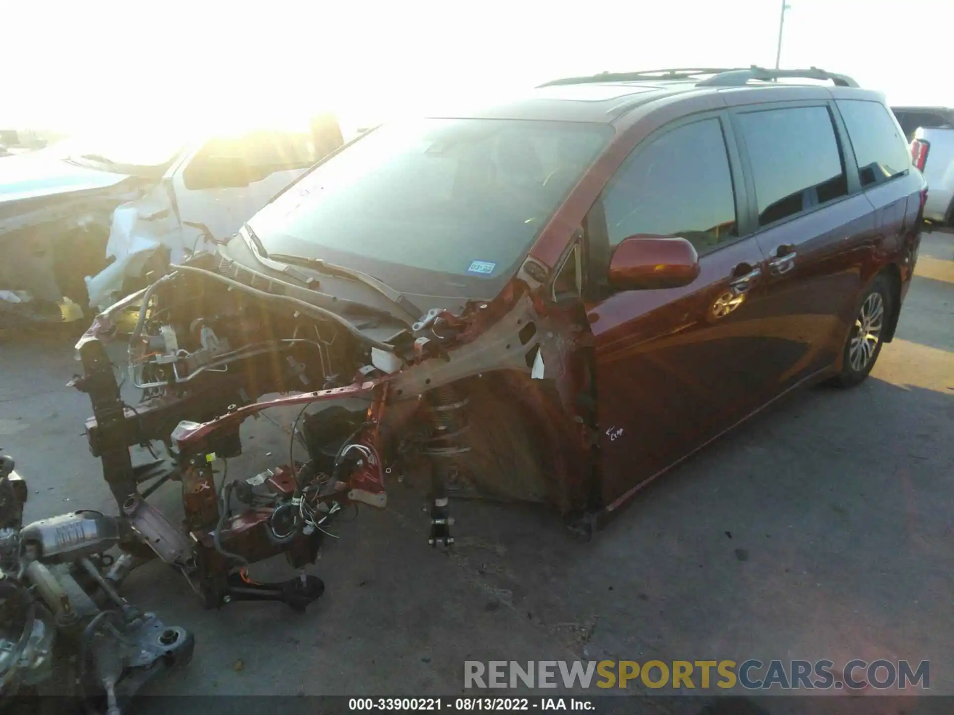 2 Фотография поврежденного автомобиля 5TDYZ3DC2LS062242 TOYOTA SIENNA 2020