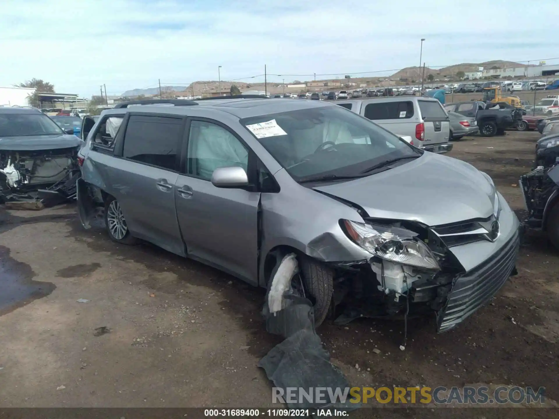 1 Photograph of a damaged car 5TDYZ3DC2LS064119 TOYOTA SIENNA 2020