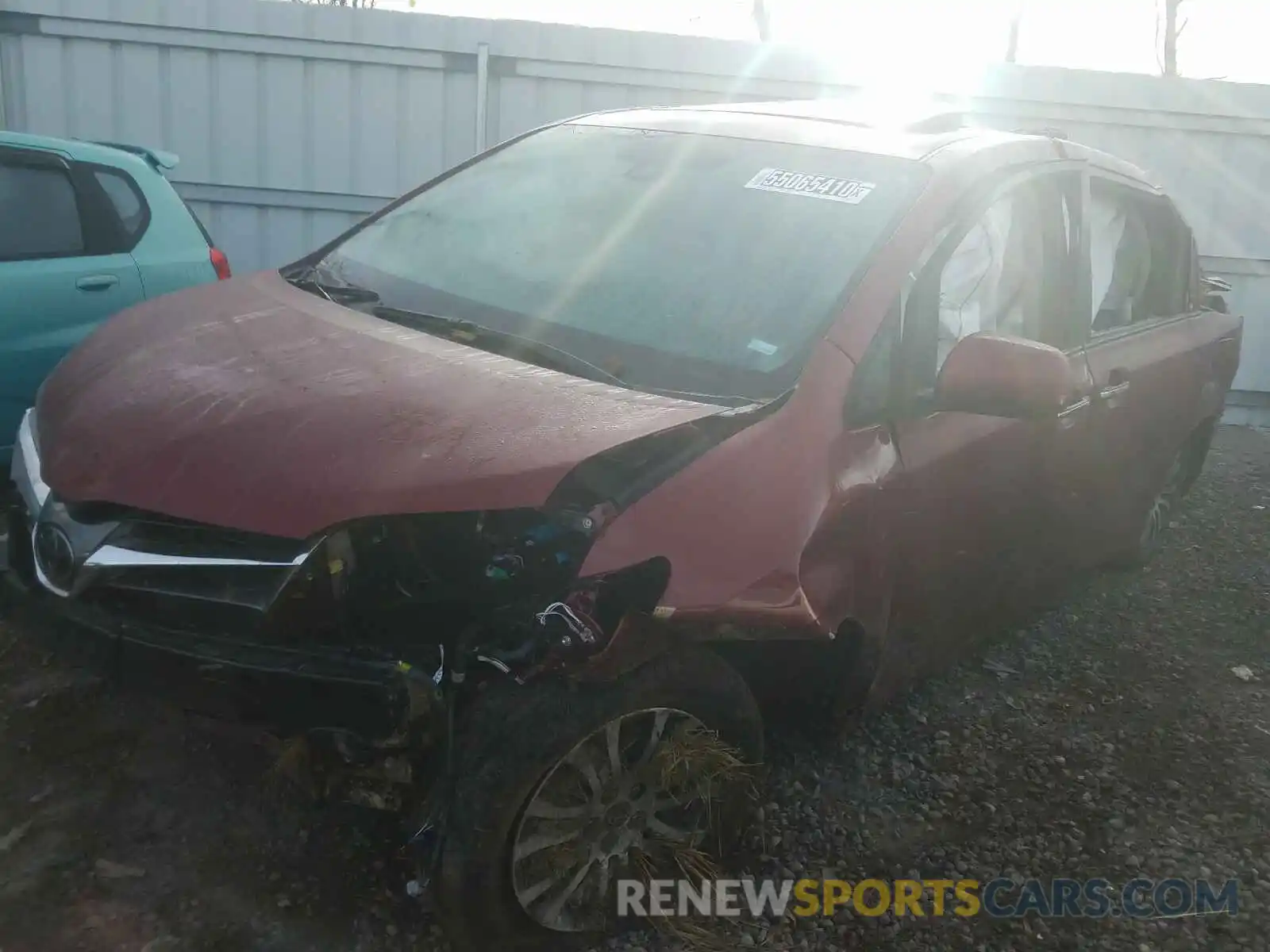 2 Photograph of a damaged car 5TDYZ3DC2LS065416 TOYOTA SIENNA 2020