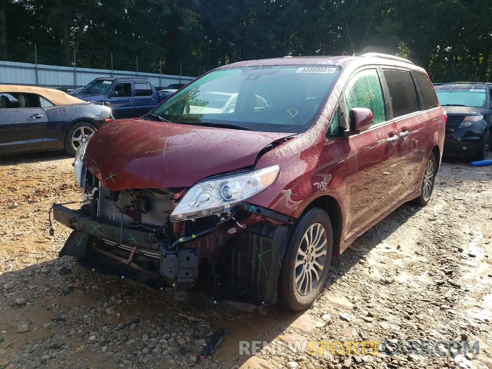 2 Photograph of a damaged car 5TDYZ3DC2LS077789 TOYOTA SIENNA 2020