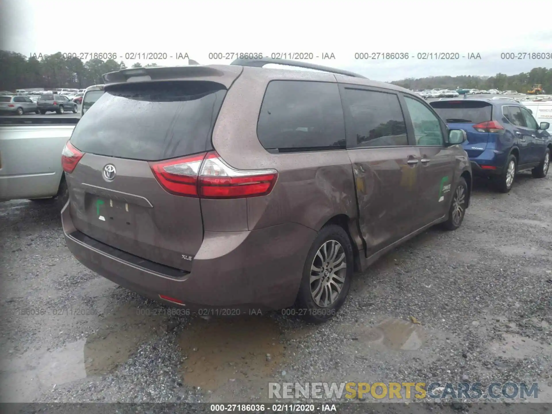 4 Фотография поврежденного автомобиля 5TDYZ3DC3LS042288 TOYOTA SIENNA 2020