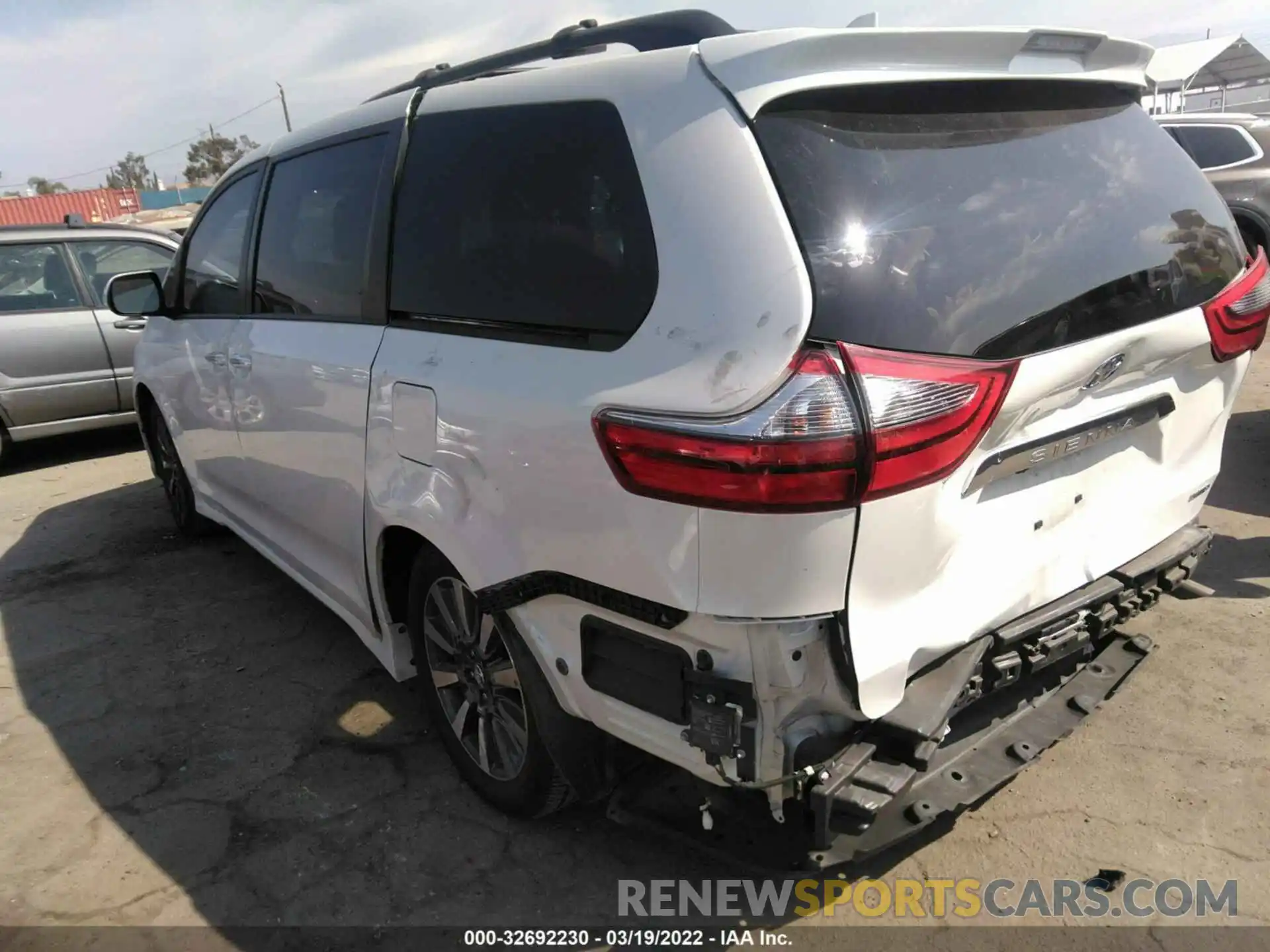 3 Фотография поврежденного автомобиля 5TDYZ3DC3LS053405 TOYOTA SIENNA 2020