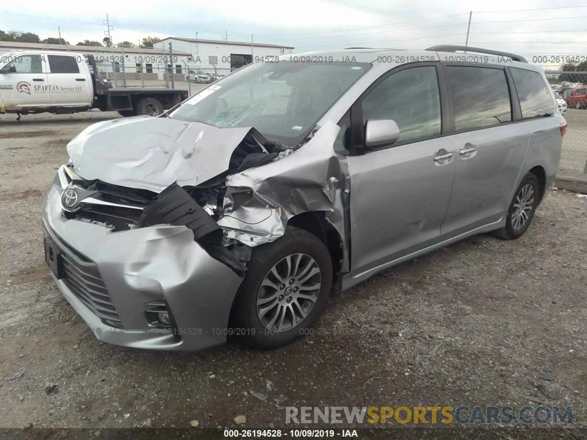 2 Фотография поврежденного автомобиля 5TDYZ3DC4LS023068 TOYOTA SIENNA 2020