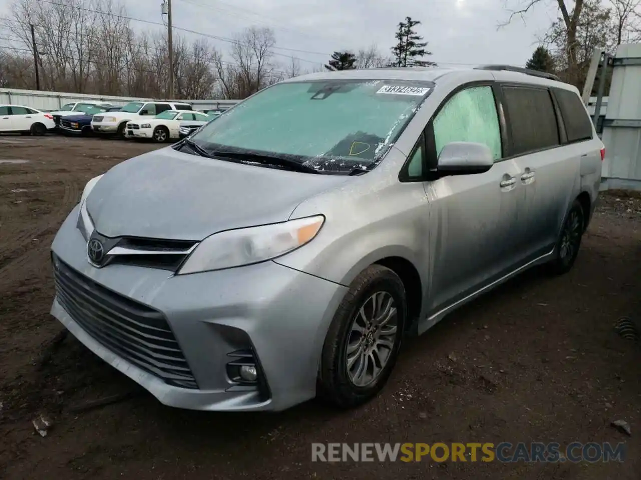 2 Фотография поврежденного автомобиля 5TDYZ3DC5LS022432 TOYOTA SIENNA 2020