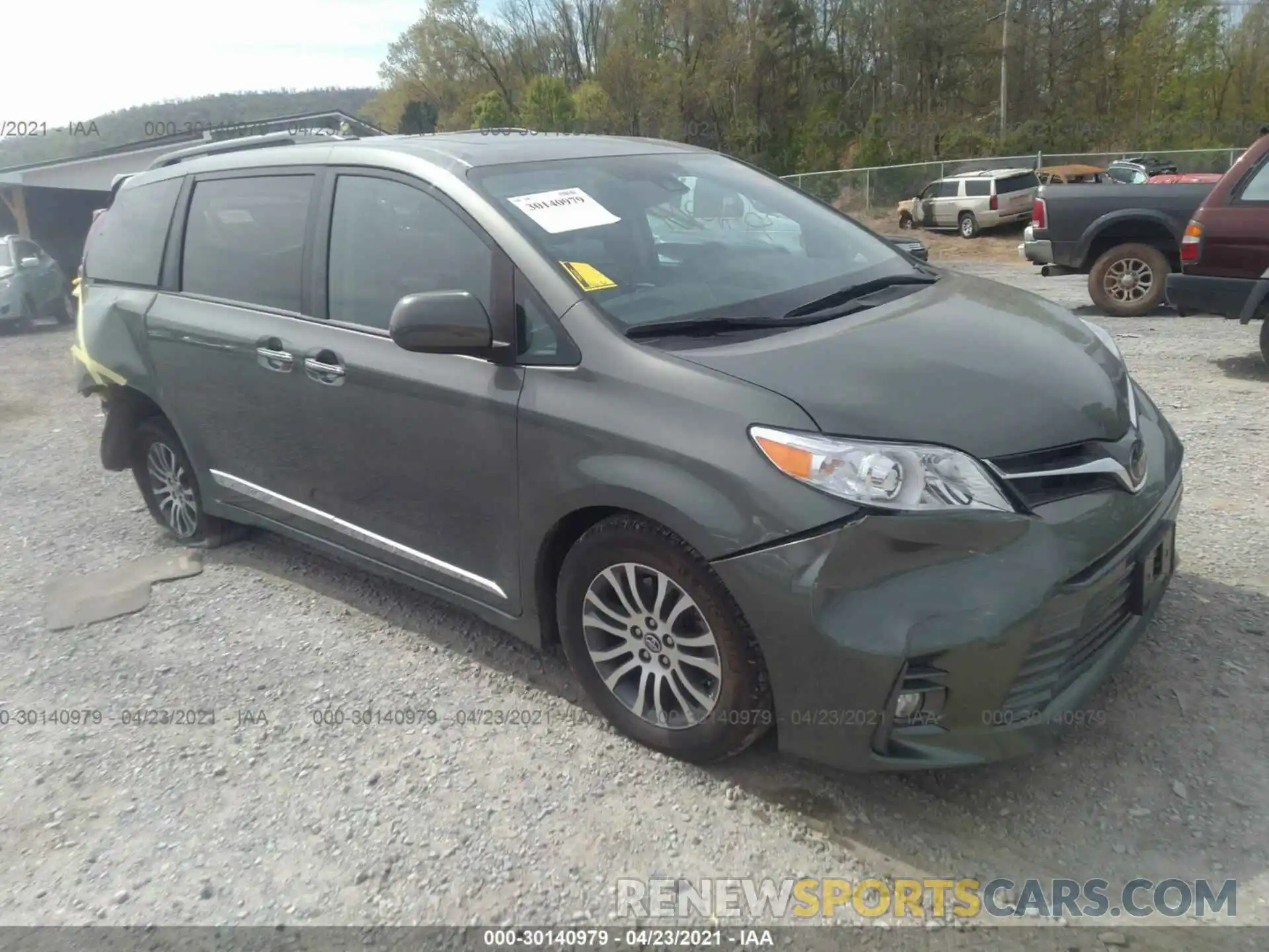 1 Фотография поврежденного автомобиля 5TDYZ3DC5LS031289 TOYOTA SIENNA 2020