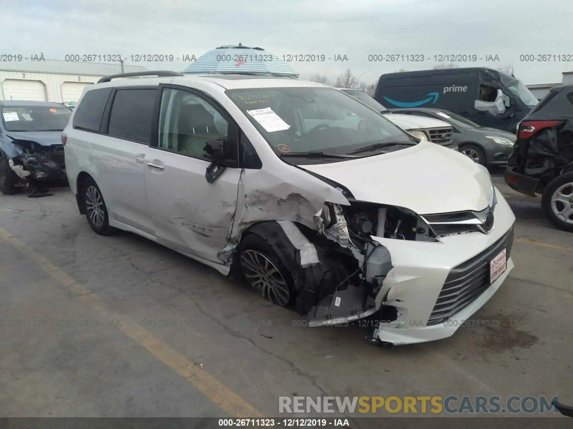 1 Фотография поврежденного автомобиля 5TDYZ3DC5LS032300 TOYOTA SIENNA 2020