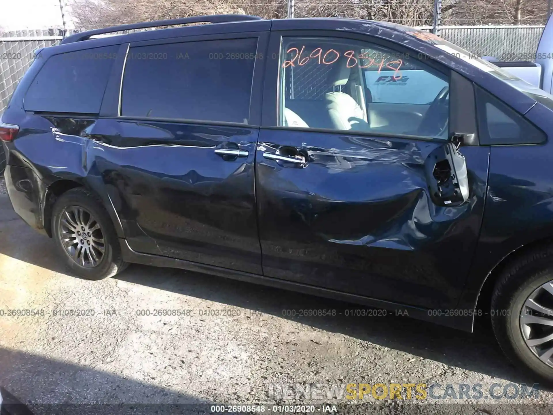 6 Фотография поврежденного автомобиля 5TDYZ3DC5LS035620 TOYOTA SIENNA 2020