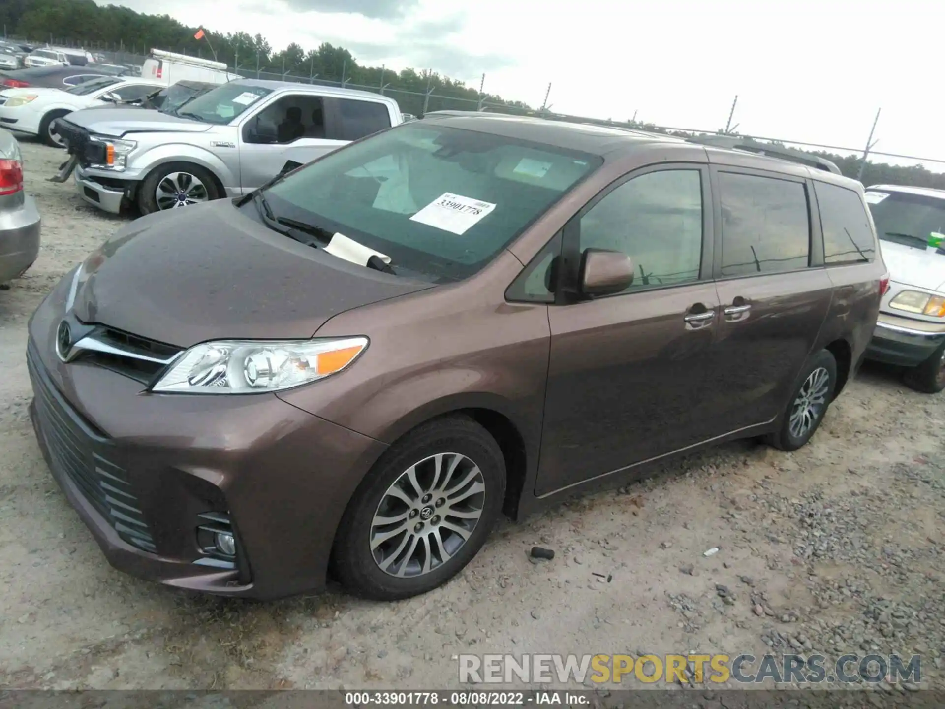 2 Фотография поврежденного автомобиля 5TDYZ3DC5LS036976 TOYOTA SIENNA 2020