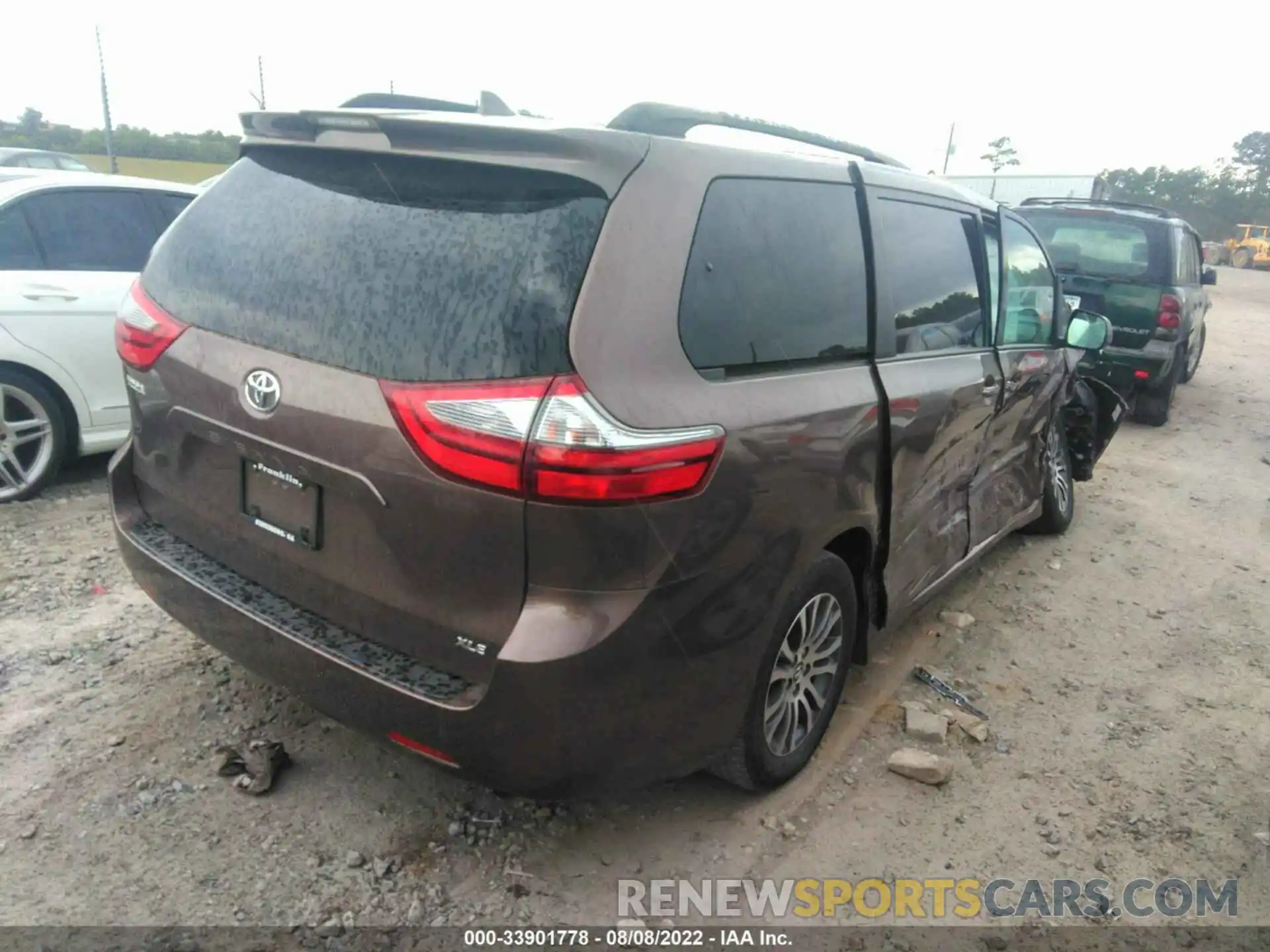 4 Фотография поврежденного автомобиля 5TDYZ3DC5LS036976 TOYOTA SIENNA 2020