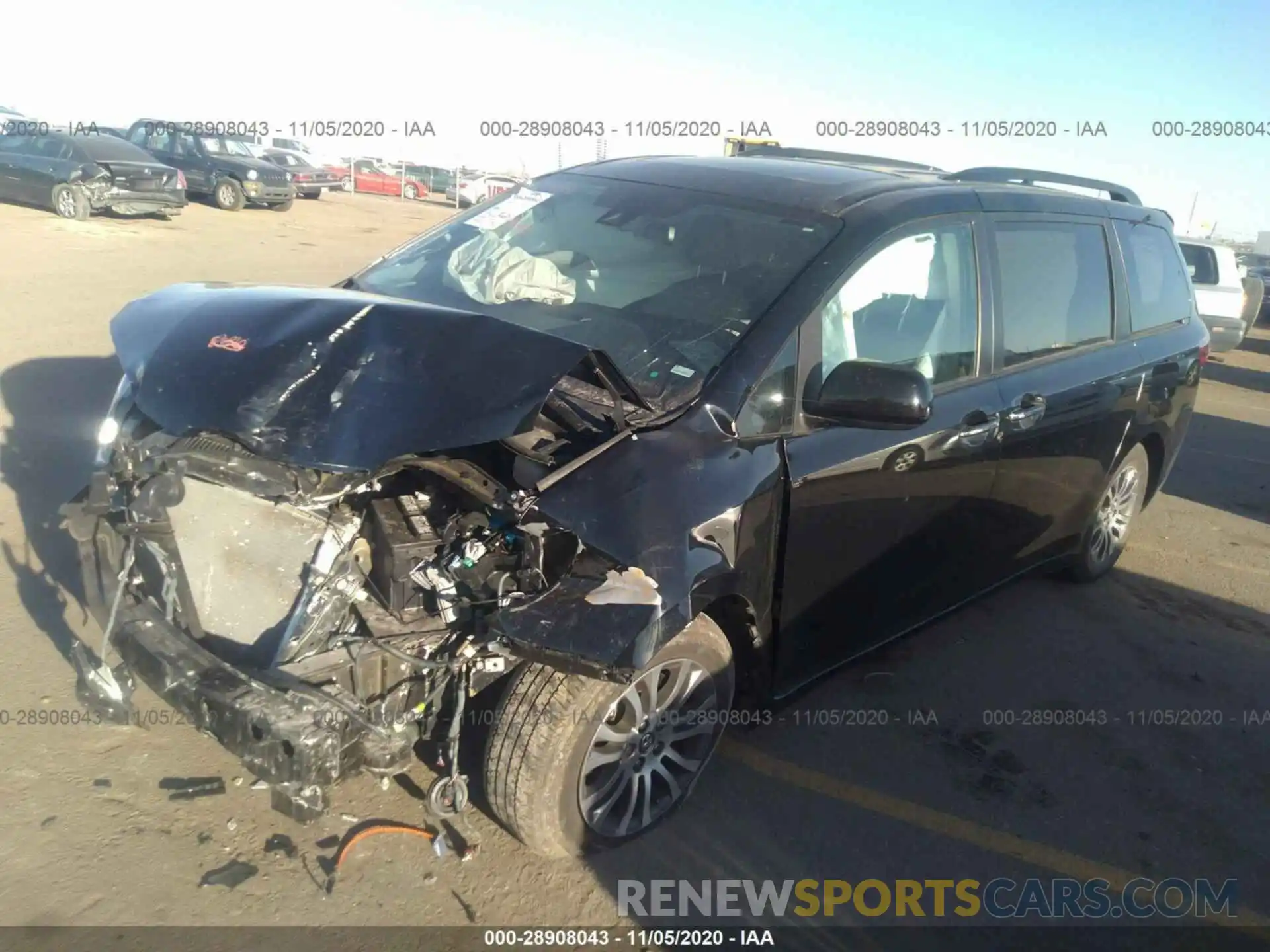 2 Photograph of a damaged car 5TDYZ3DC5LS049615 TOYOTA SIENNA 2020