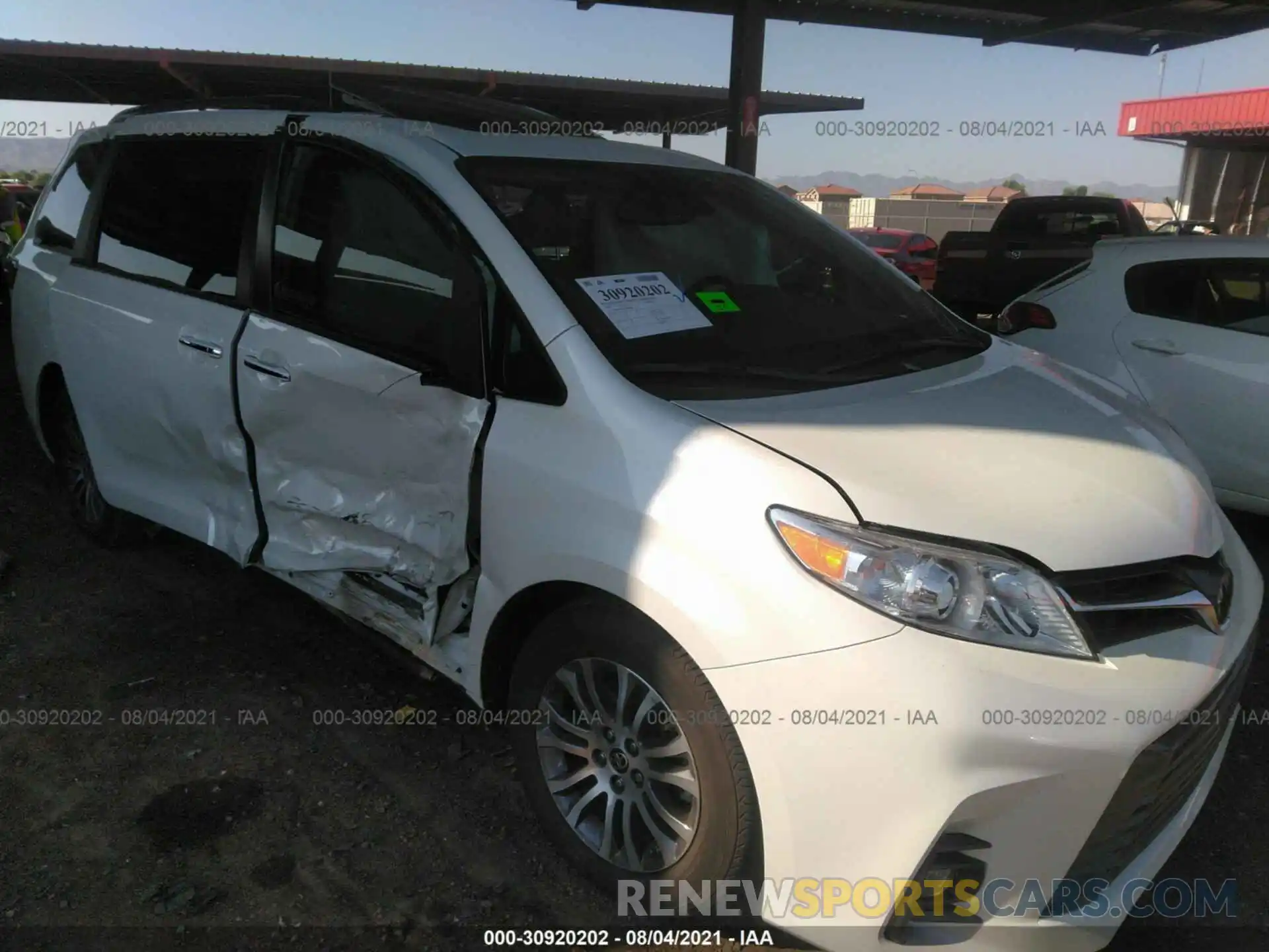 6 Фотография поврежденного автомобиля 5TDYZ3DC5LS086888 TOYOTA SIENNA 2020