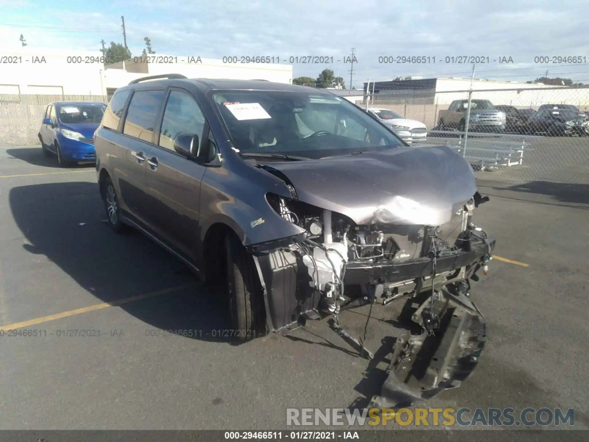 1 Photograph of a damaged car 5TDYZ3DC6LS035433 TOYOTA SIENNA 2020