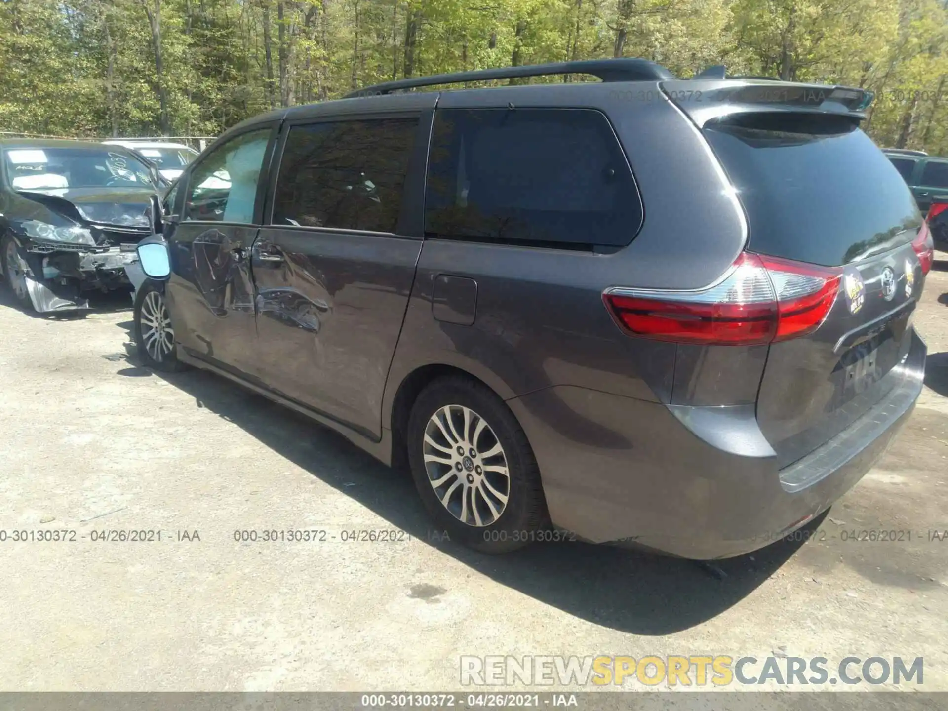 3 Фотография поврежденного автомобиля 5TDYZ3DC6LS048697 TOYOTA SIENNA 2020