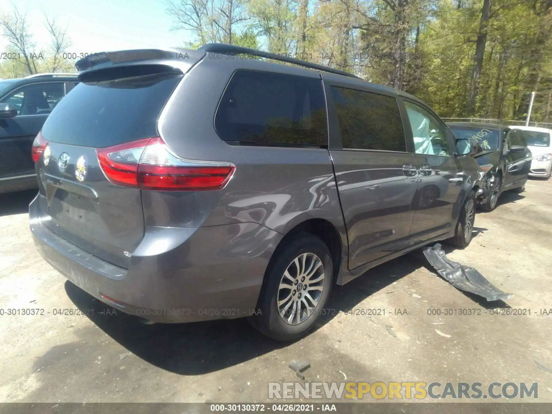 4 Фотография поврежденного автомобиля 5TDYZ3DC6LS048697 TOYOTA SIENNA 2020