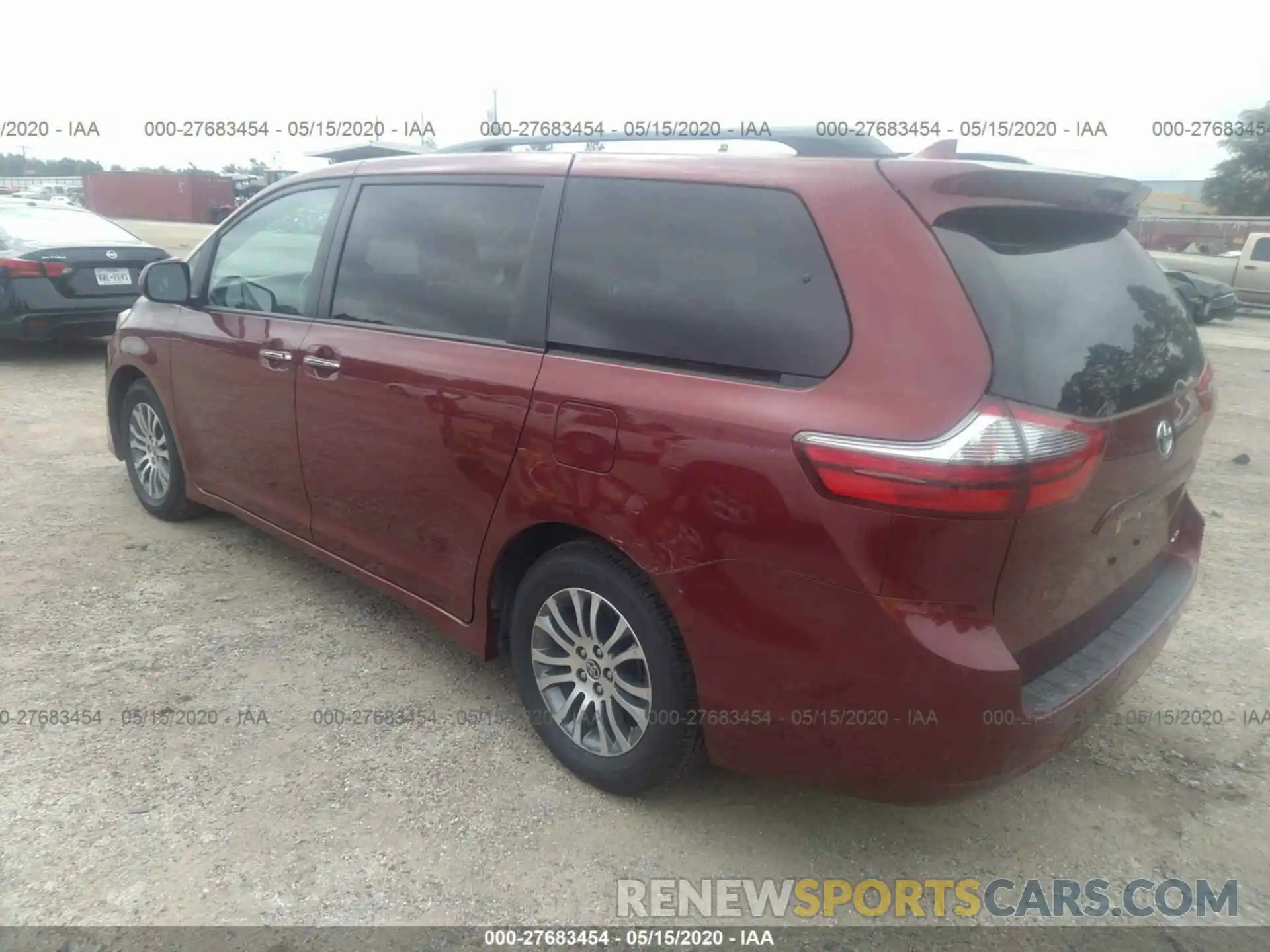 3 Фотография поврежденного автомобиля 5TDYZ3DC6LS064141 TOYOTA SIENNA 2020