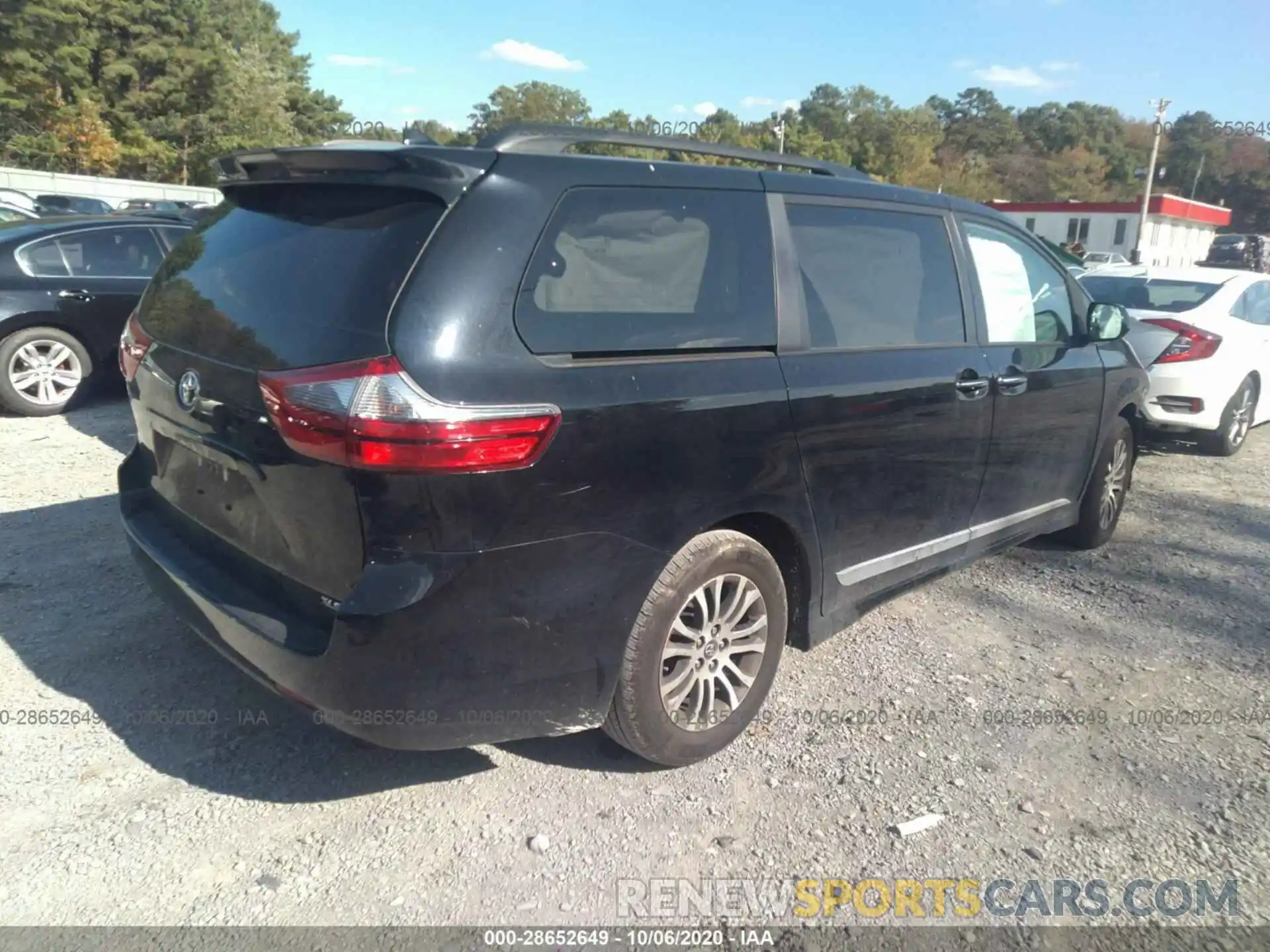 4 Фотография поврежденного автомобиля 5TDYZ3DC7LS031956 TOYOTA SIENNA 2020