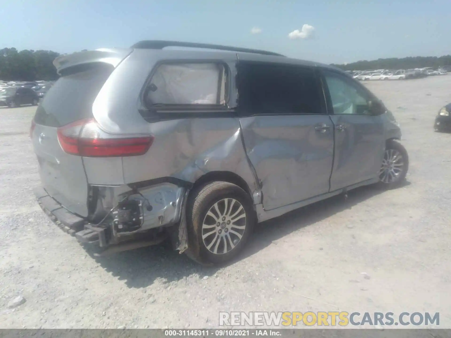 4 Фотография поврежденного автомобиля 5TDYZ3DC7LS042391 TOYOTA SIENNA 2020