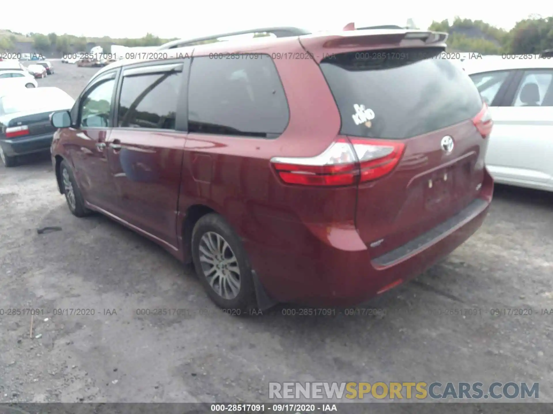 3 Фотография поврежденного автомобиля 5TDYZ3DC7LS043685 TOYOTA SIENNA 2020