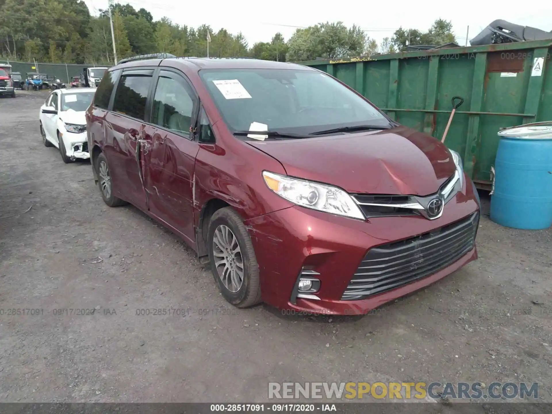 6 Фотография поврежденного автомобиля 5TDYZ3DC7LS043685 TOYOTA SIENNA 2020